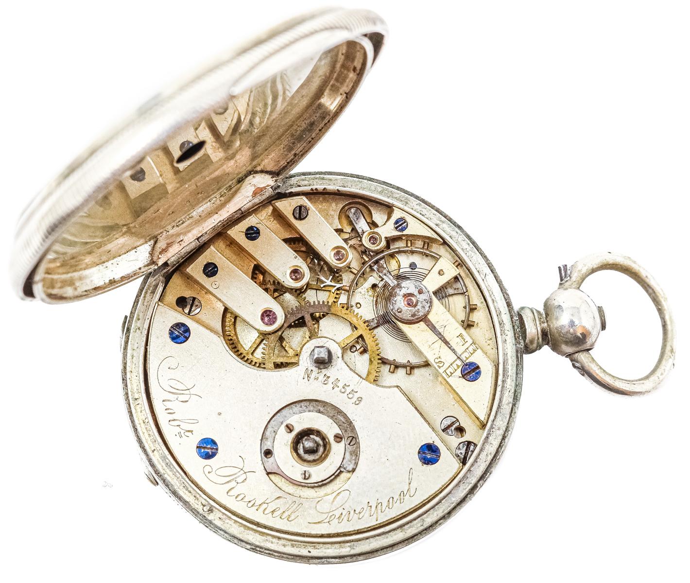 RELOJ DE BOLSILLO ROBERT ROSKELL DE FLES. S.XIX