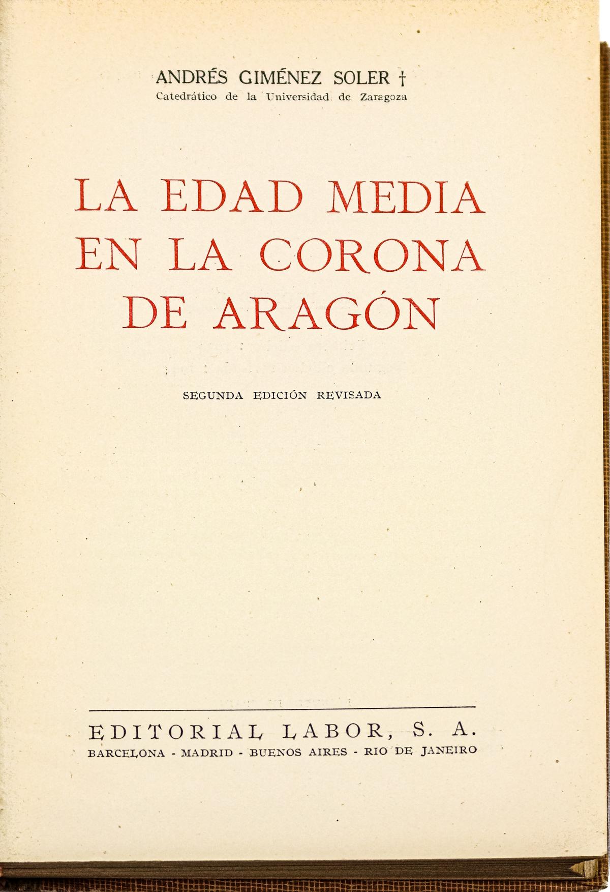 "LA EDAD MEDIA EN LA CORONA DE ARAGÓN"