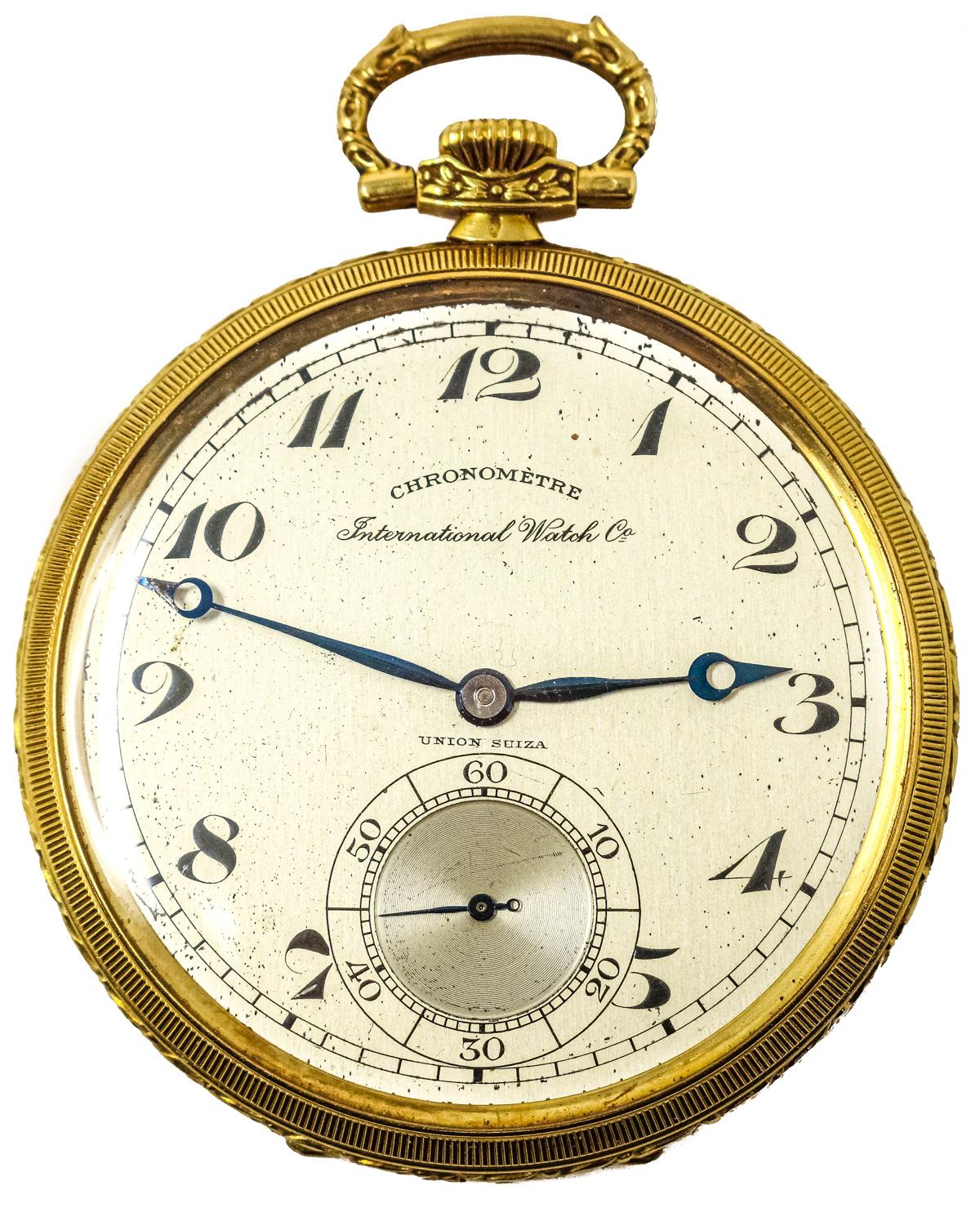 RELOJ DE BOLSILLO IWC, CIRCA 1930
