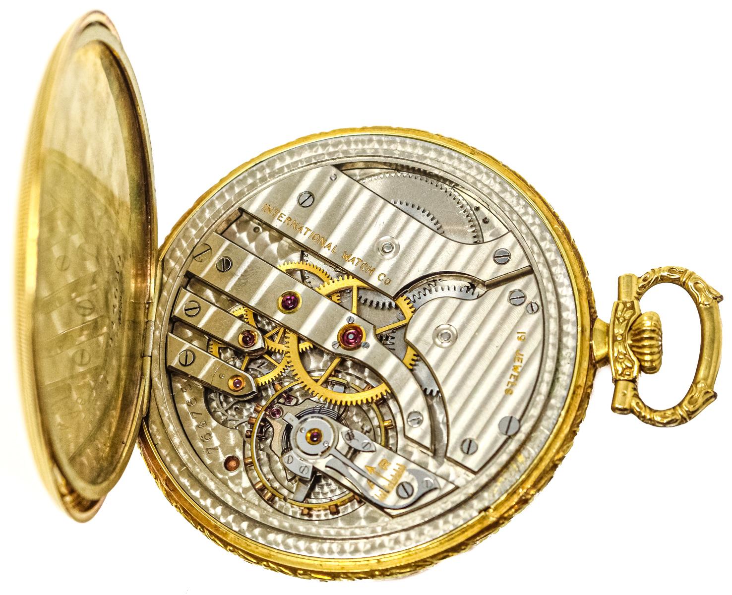 RELOJ DE BOLSILLO IWC, CIRCA 1930