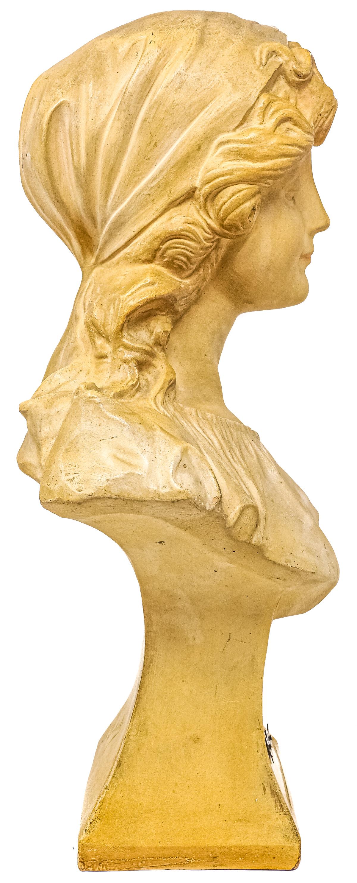 BUSTO EN TERRACOTA FRANCÉS DEL PRIMER TERCIO S.XX