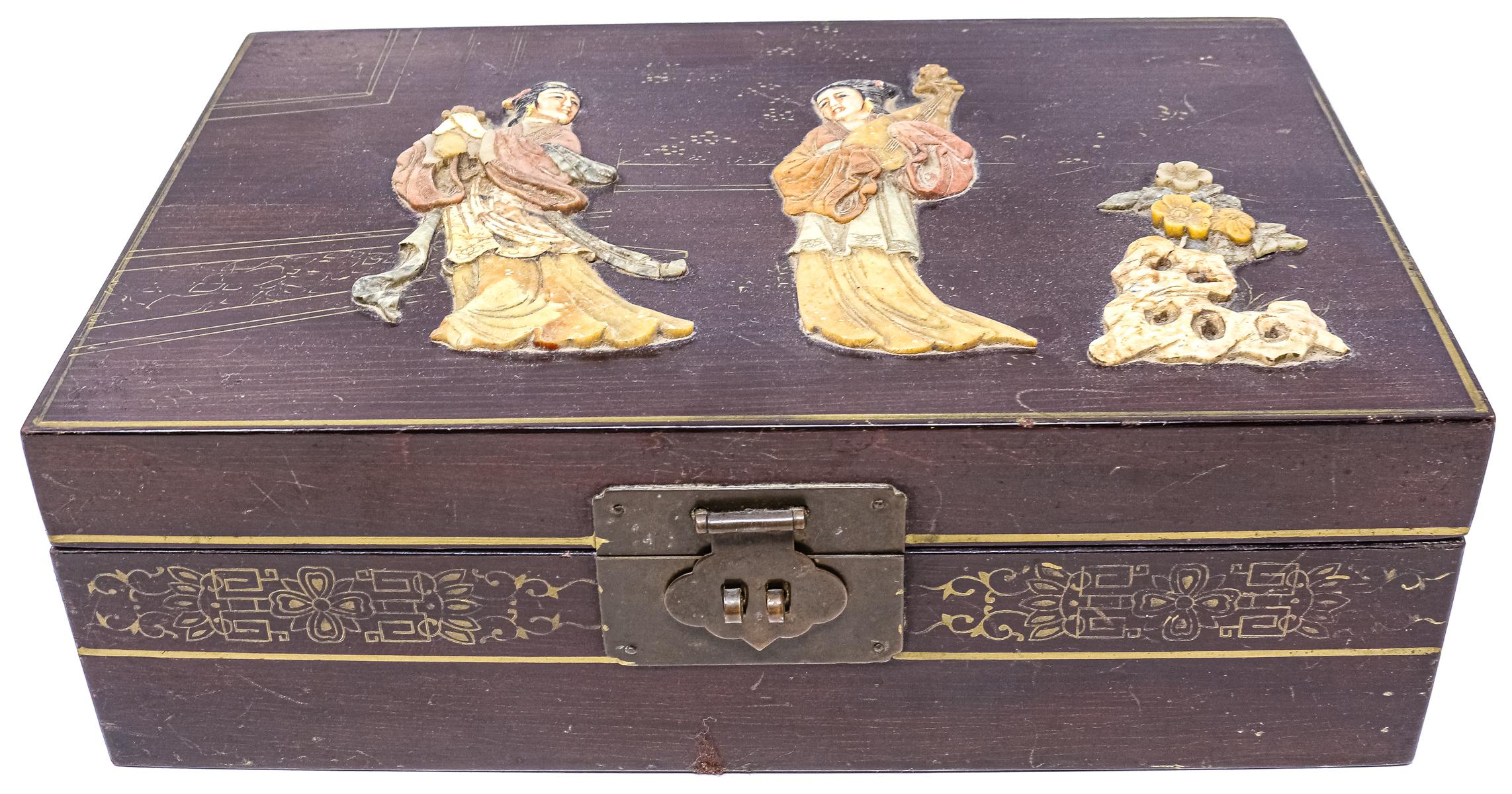 CAJA CHINA DE LA PRIMERA MITAD DEL S.XX