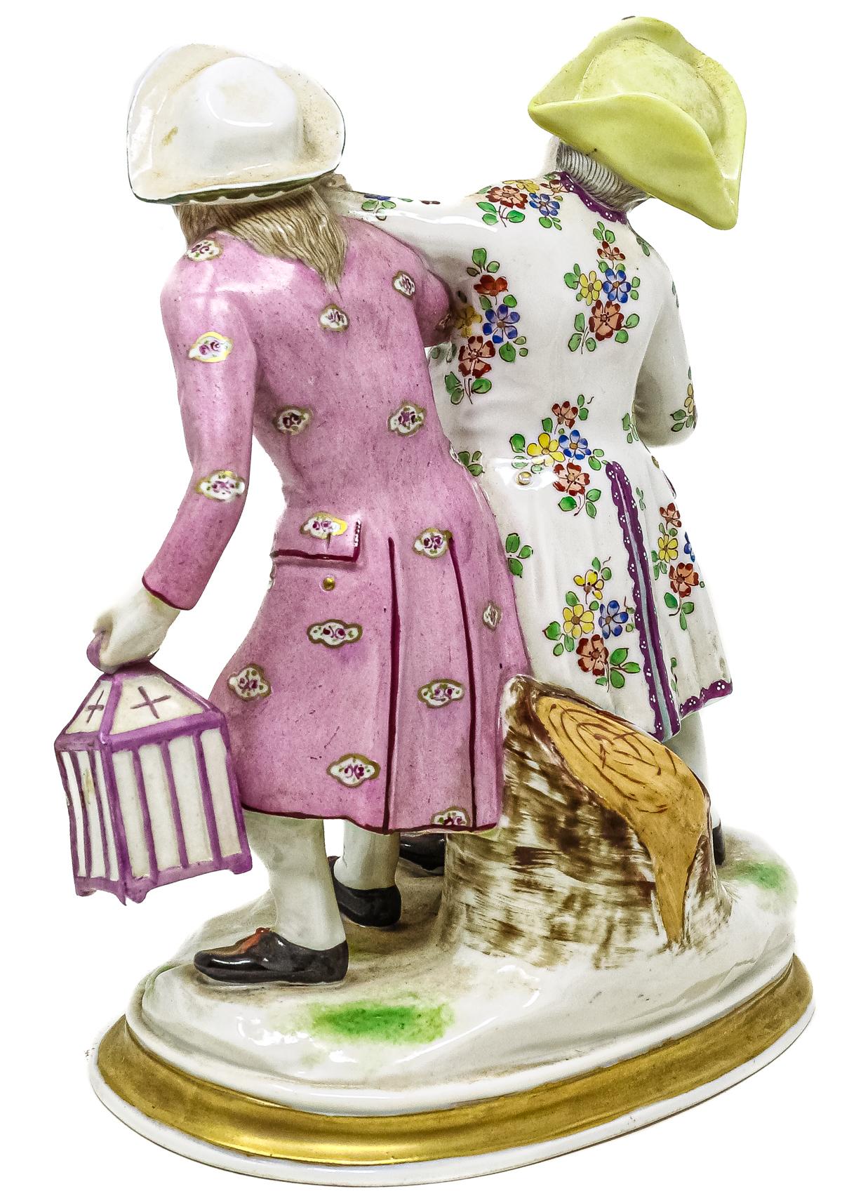 FIGURA EN PORCELANA ALEMANA DE MEDIADOS DEL S.XX
