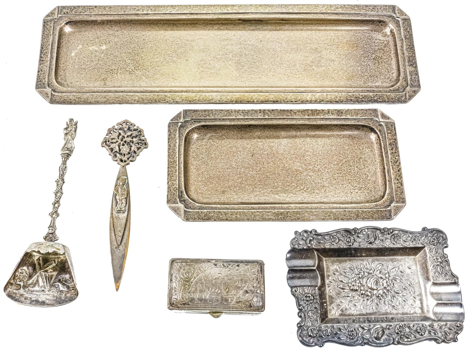 CONJUNTO DE DISTINTAS PIEZAS DE PLATA