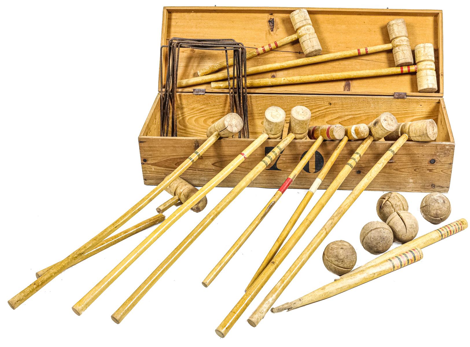 JUEGO DE CROCKET DE MEDIADOS DEL S.XX