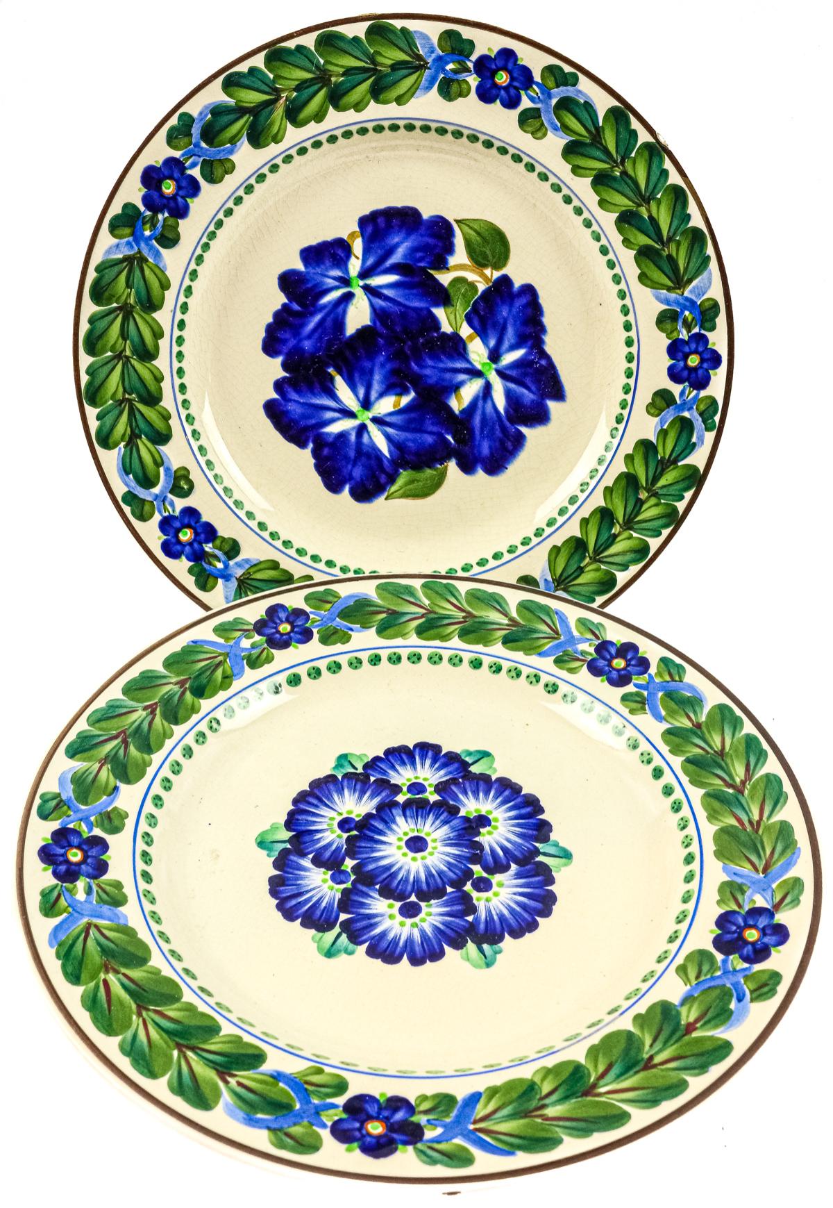 DOS PLATOS EN PORCELANA DANESA DE LA SEGUNDA MITAD S.XX