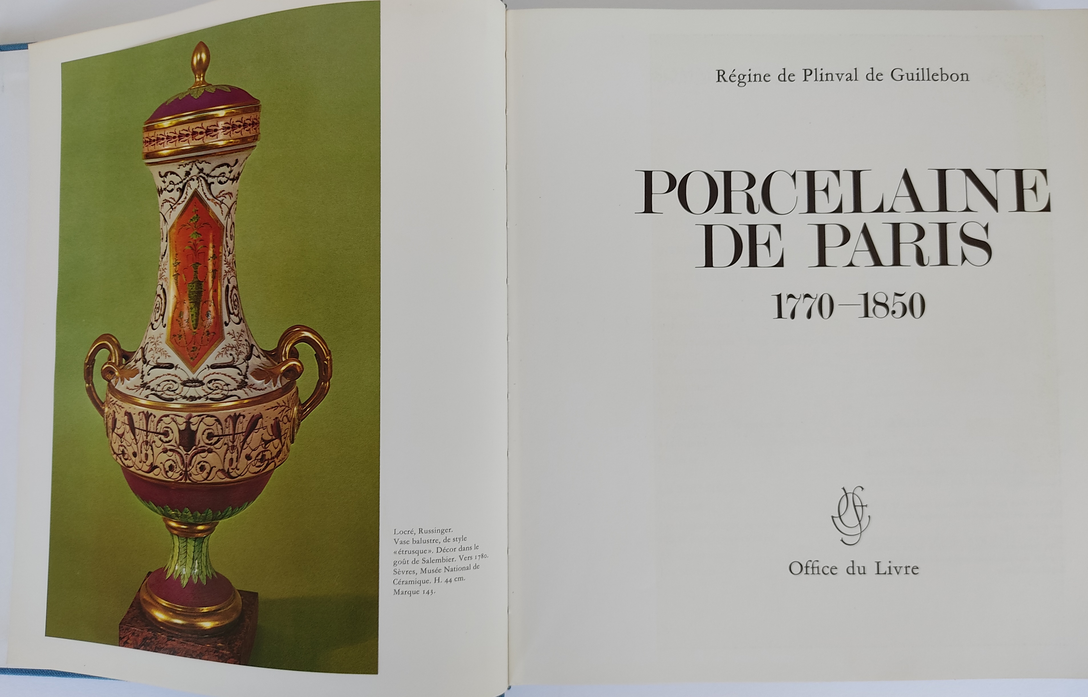 PORCELAINE DE PARIS (1770-1850).