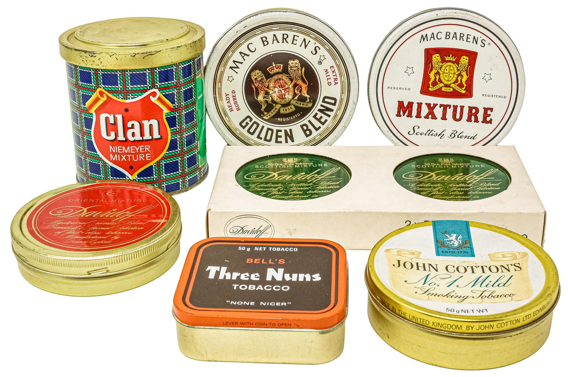 CONJUNTO DE CAJAS DE TABACO DE MEDIADOS DEL S.XX