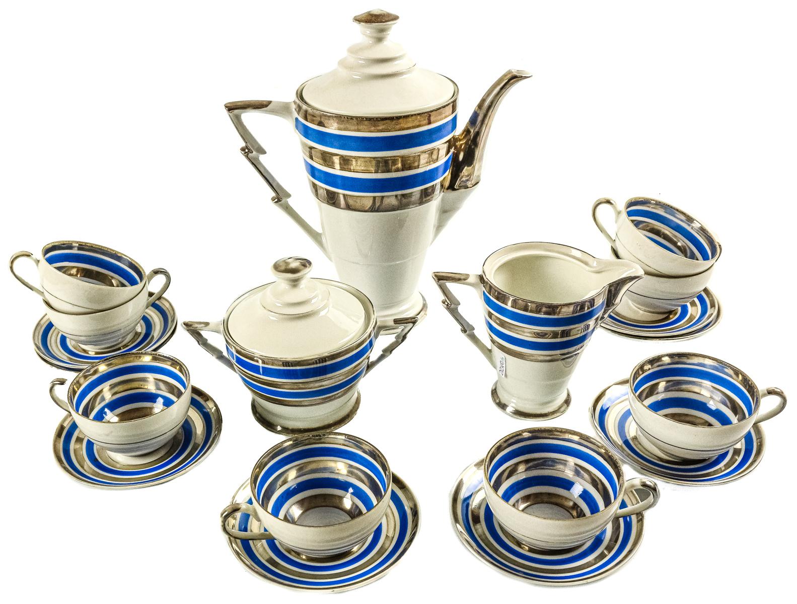 JUEGO DE CAFÉ ART DECO AÑOS 30