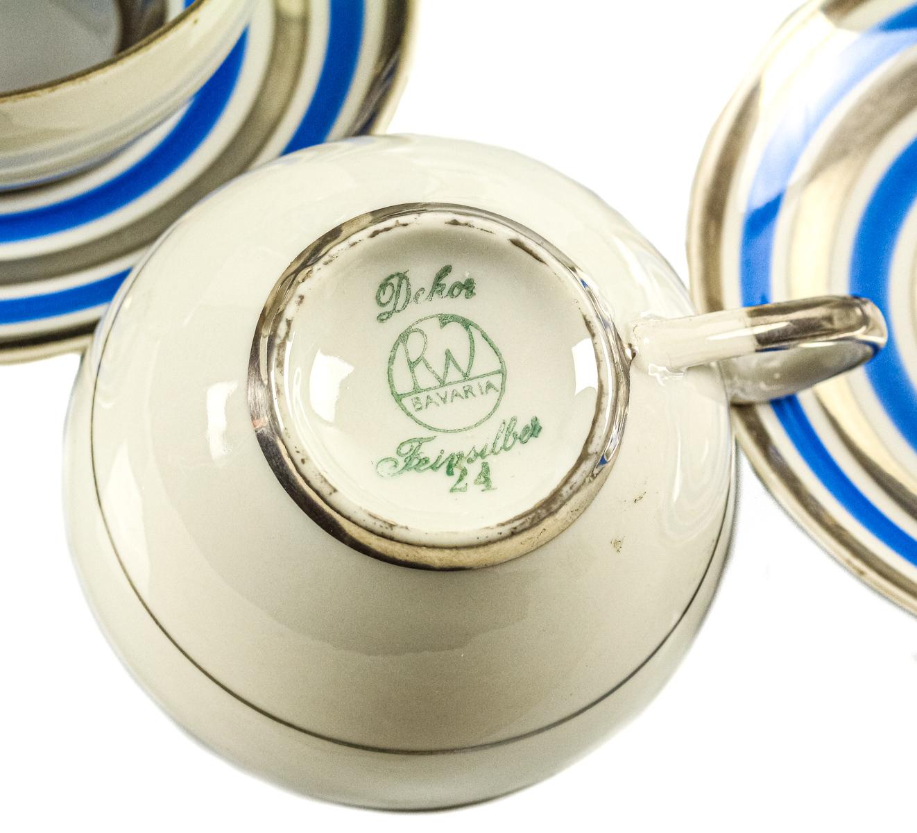 JUEGO DE CAFÉ ART DECO AÑOS 30
