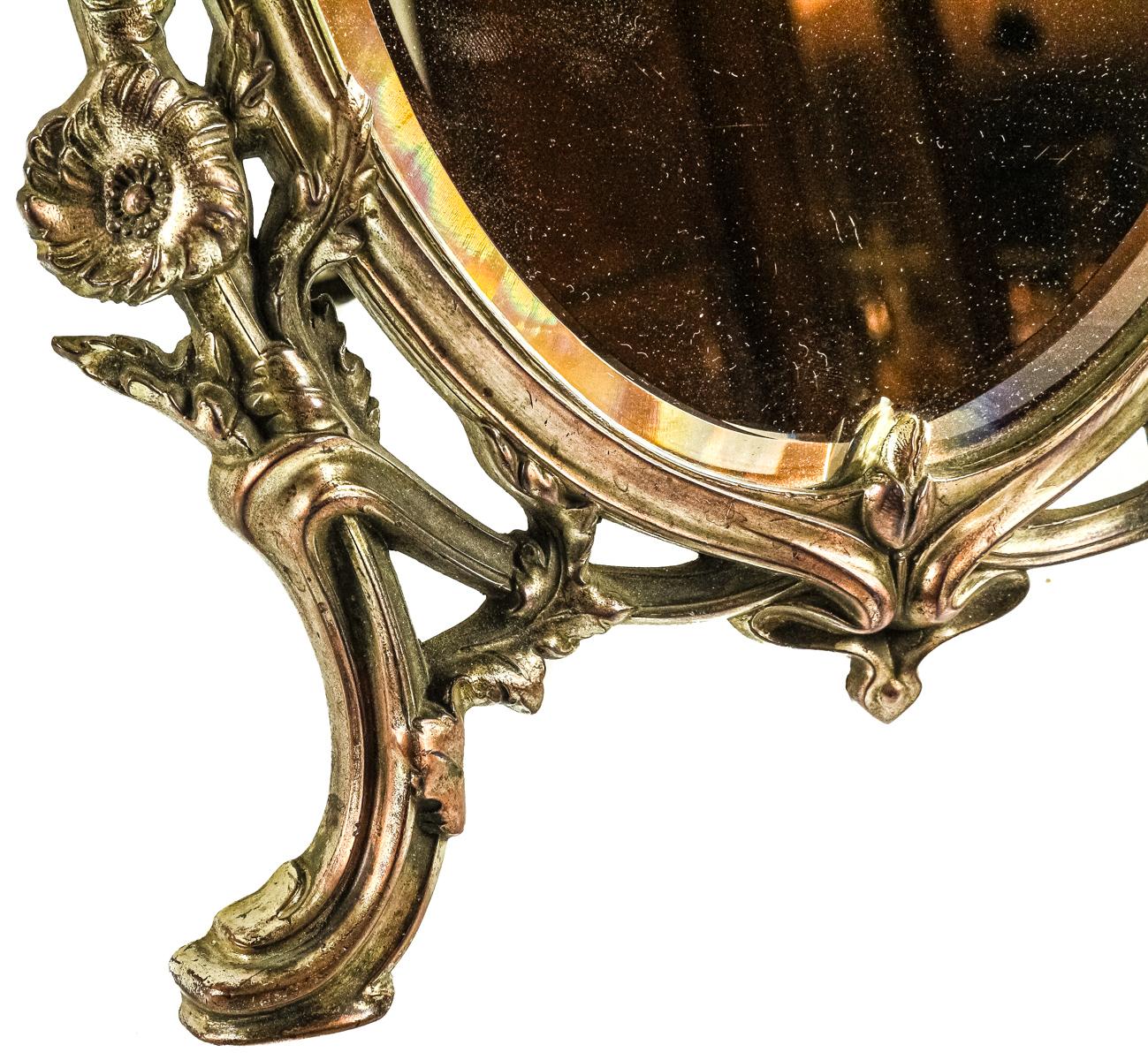 ESPEJO DE SOBREMESA ART NOUVEAU DE PRINCIPIOS DEL S.XX