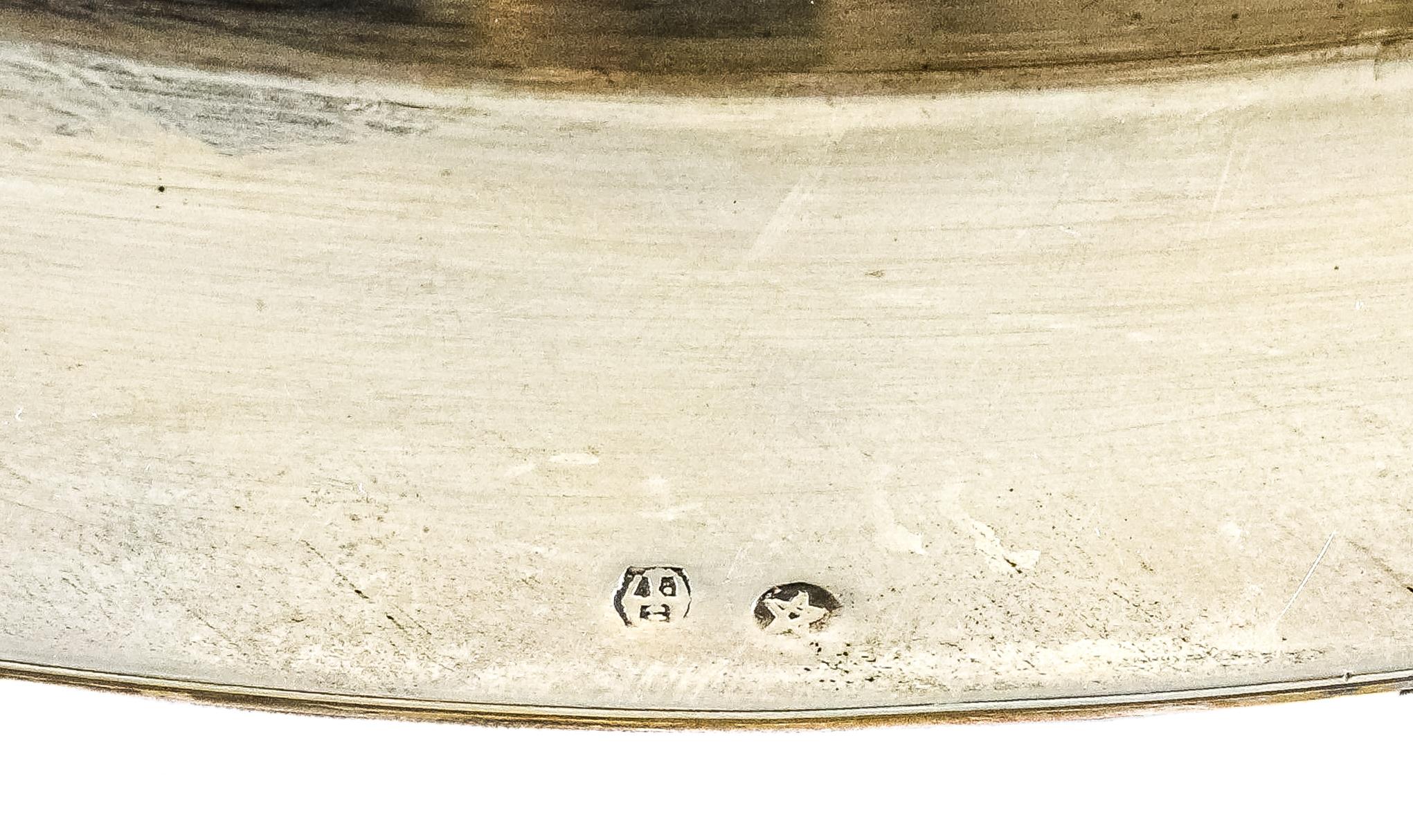 BANDEJA CIRCULAR EN PLATA DEL ÚLTIMO TERCIO DEL S.XX
