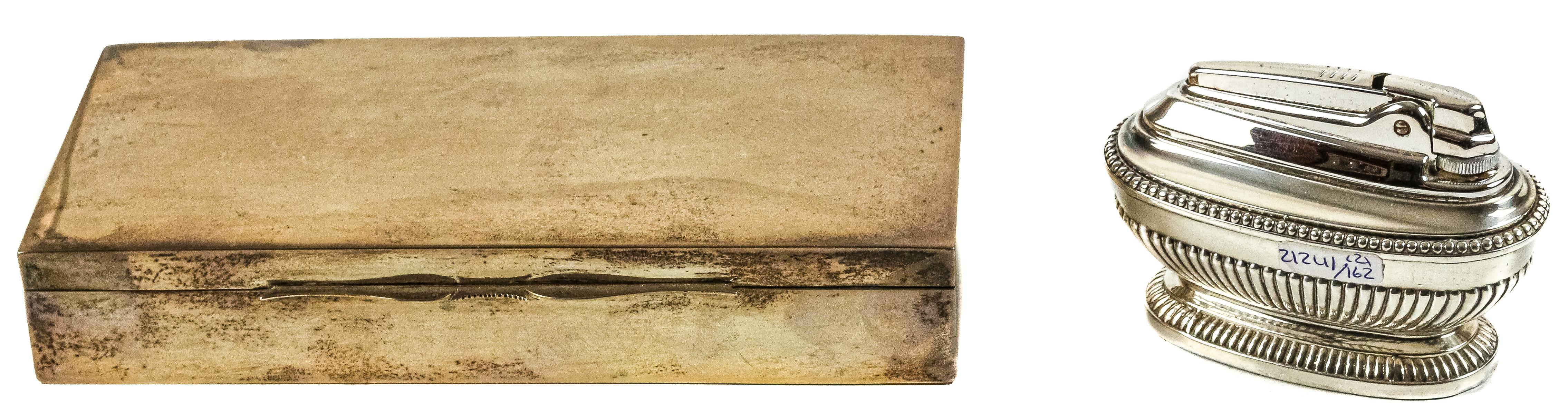 CAJA CIGARRERA Y ENCENDEDOR RONSON