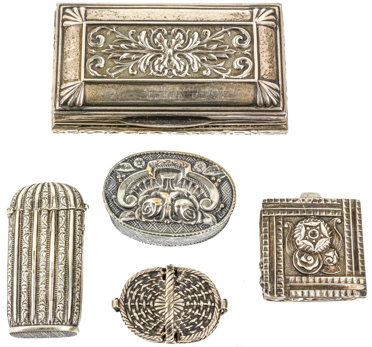 MISTERA Y CUATRO CAJITAS PLATA