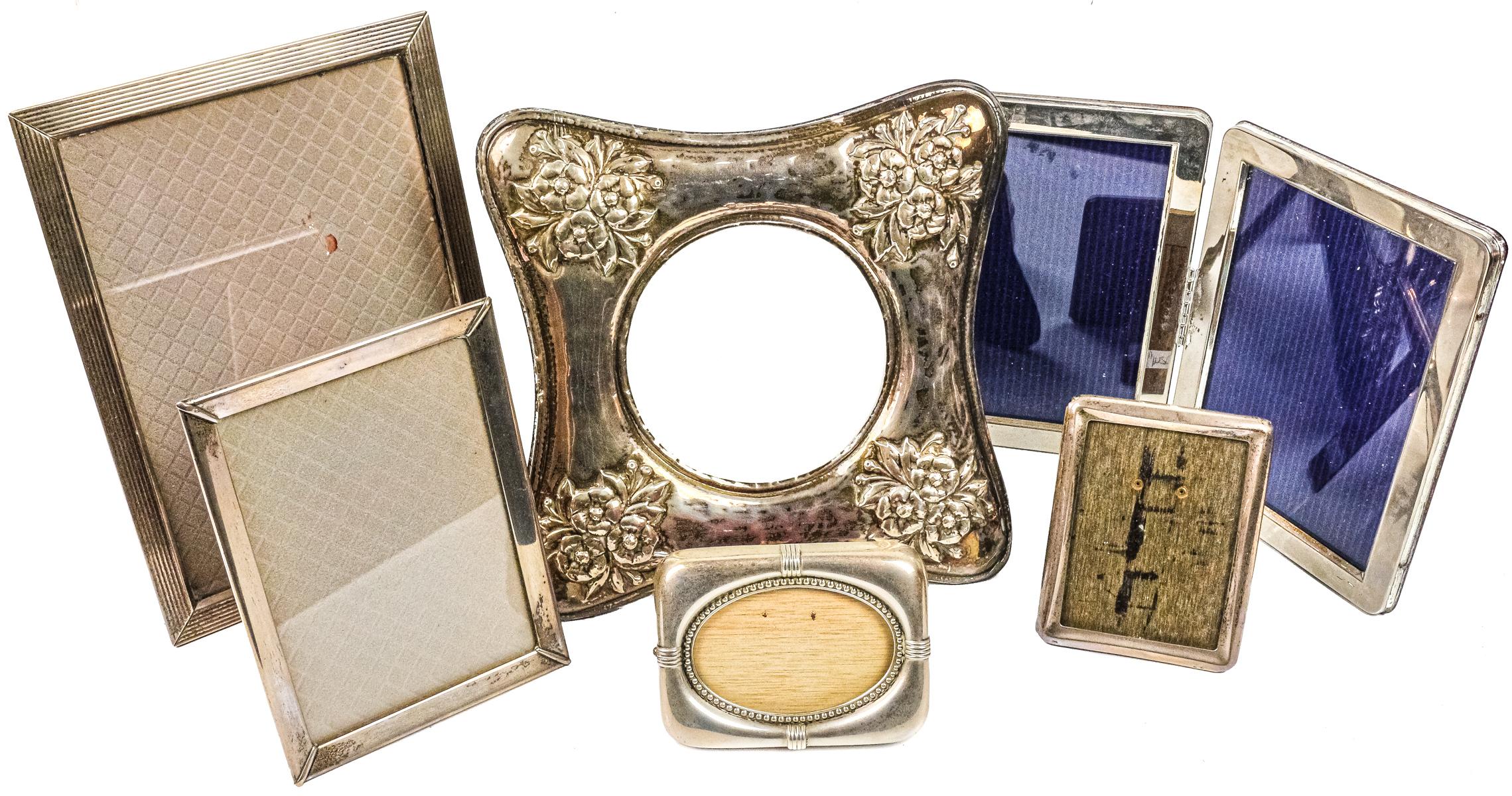 LOTE DE SEIS MARCOS PORTAFOTOS EN PLATA