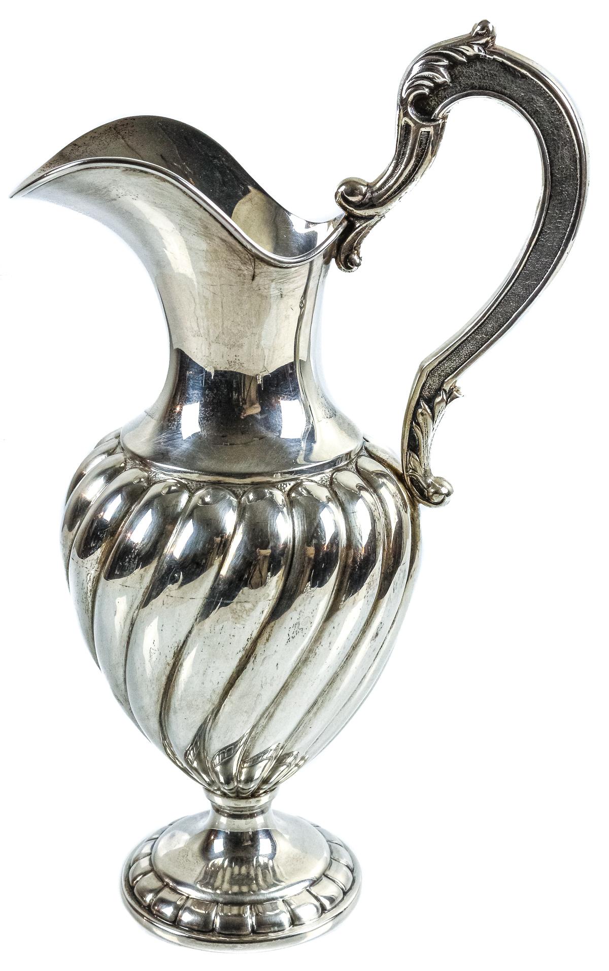 JARRA EN PLATA DE MEDIADOS DEL S.XX