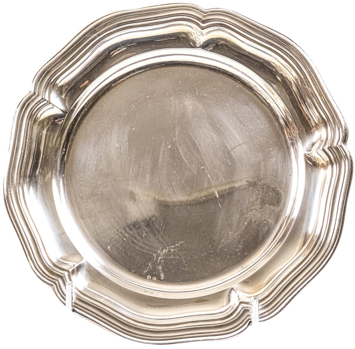 PLATO EN PLATA DE MEDIADOS DEL S.XX