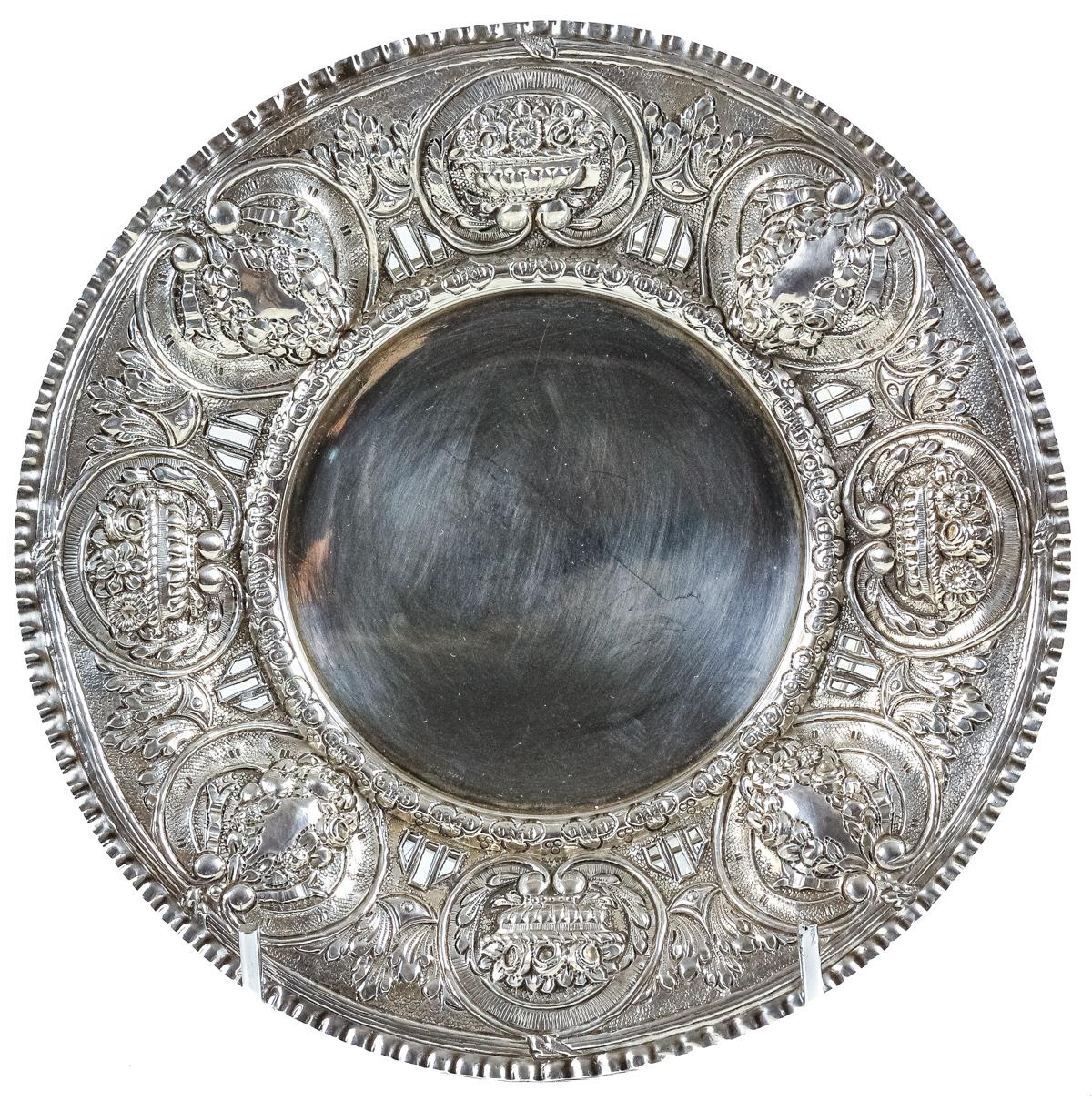 CENTRO DE MESA EN PLATA DEL PRIMER TERCIO DEL S.XX