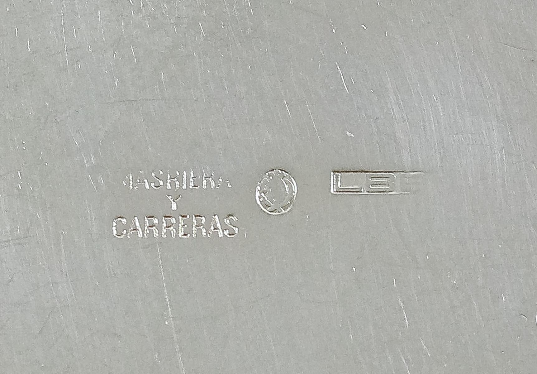 PAREJA DE CENTRITOS Y PLATITO EN PLATA