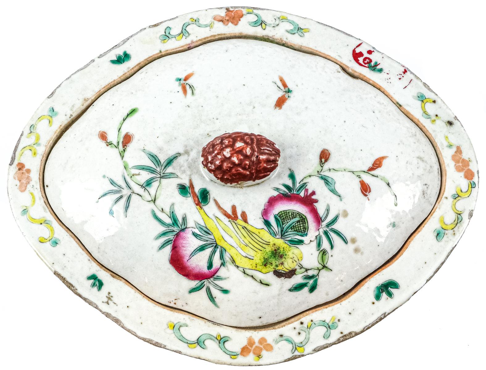 LEGUMBRERA DE PORCELANA DE COMPAÑIA DE INDIAS