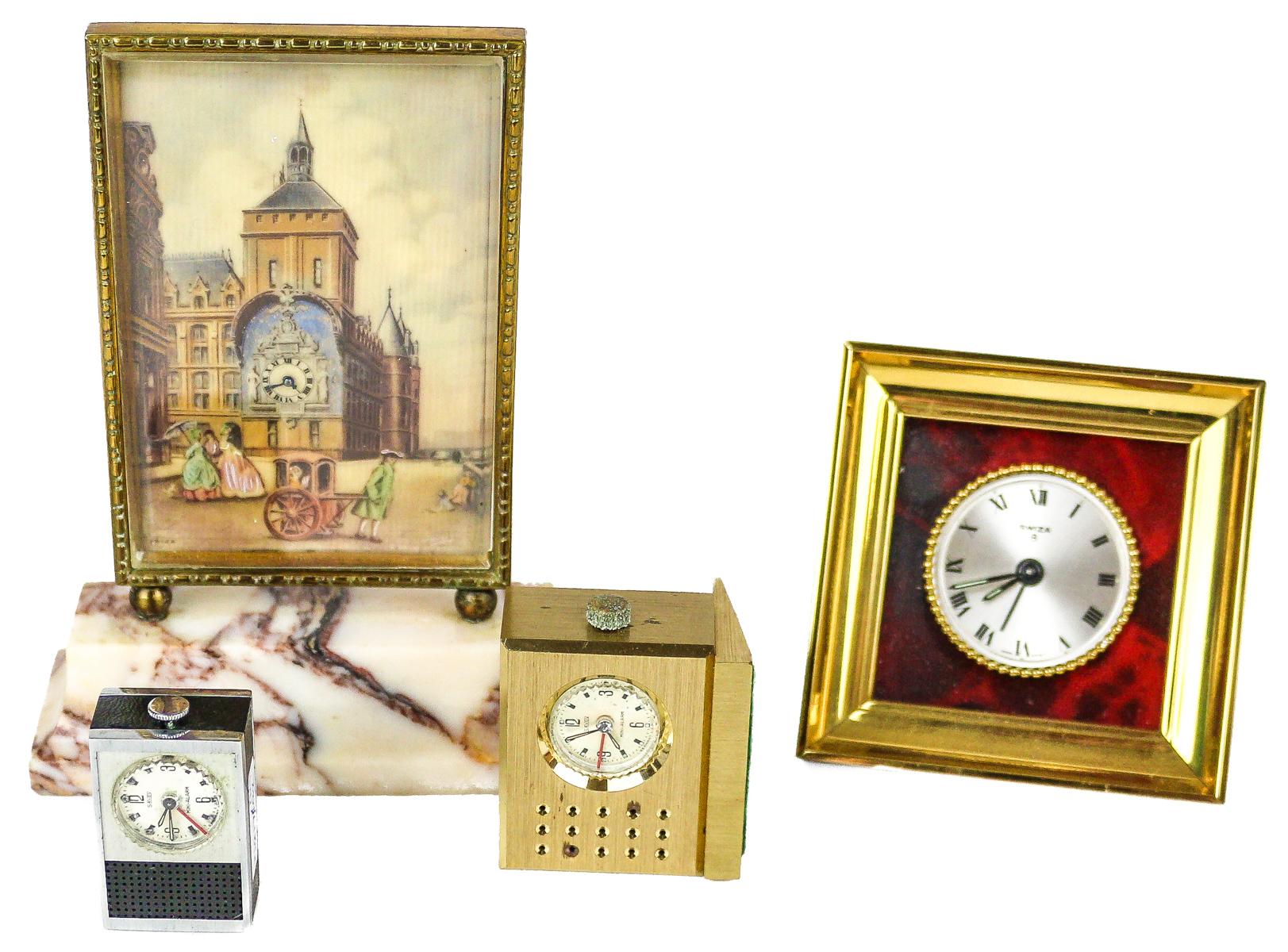 LOTE DE 3 PEQUEÑOS RELOJES DE SOBREMESA