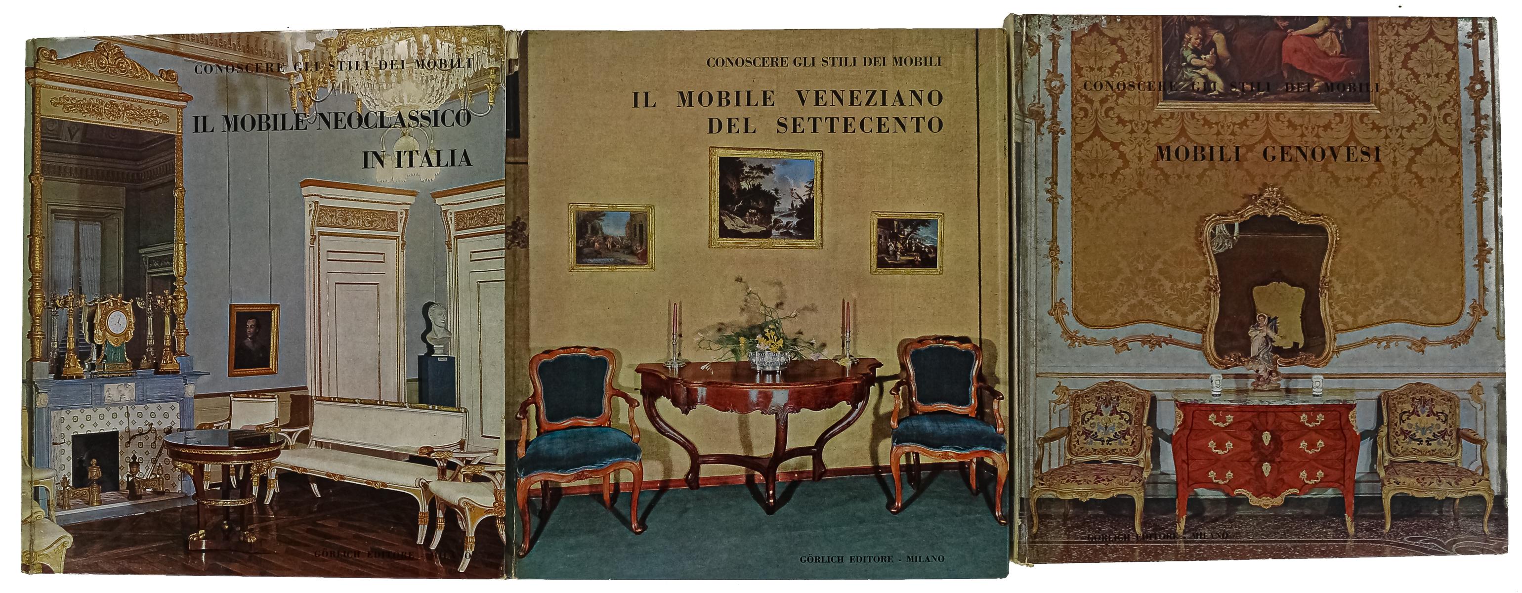 TRES LIBROS SOBRE MOBILIARIO ITALIANO