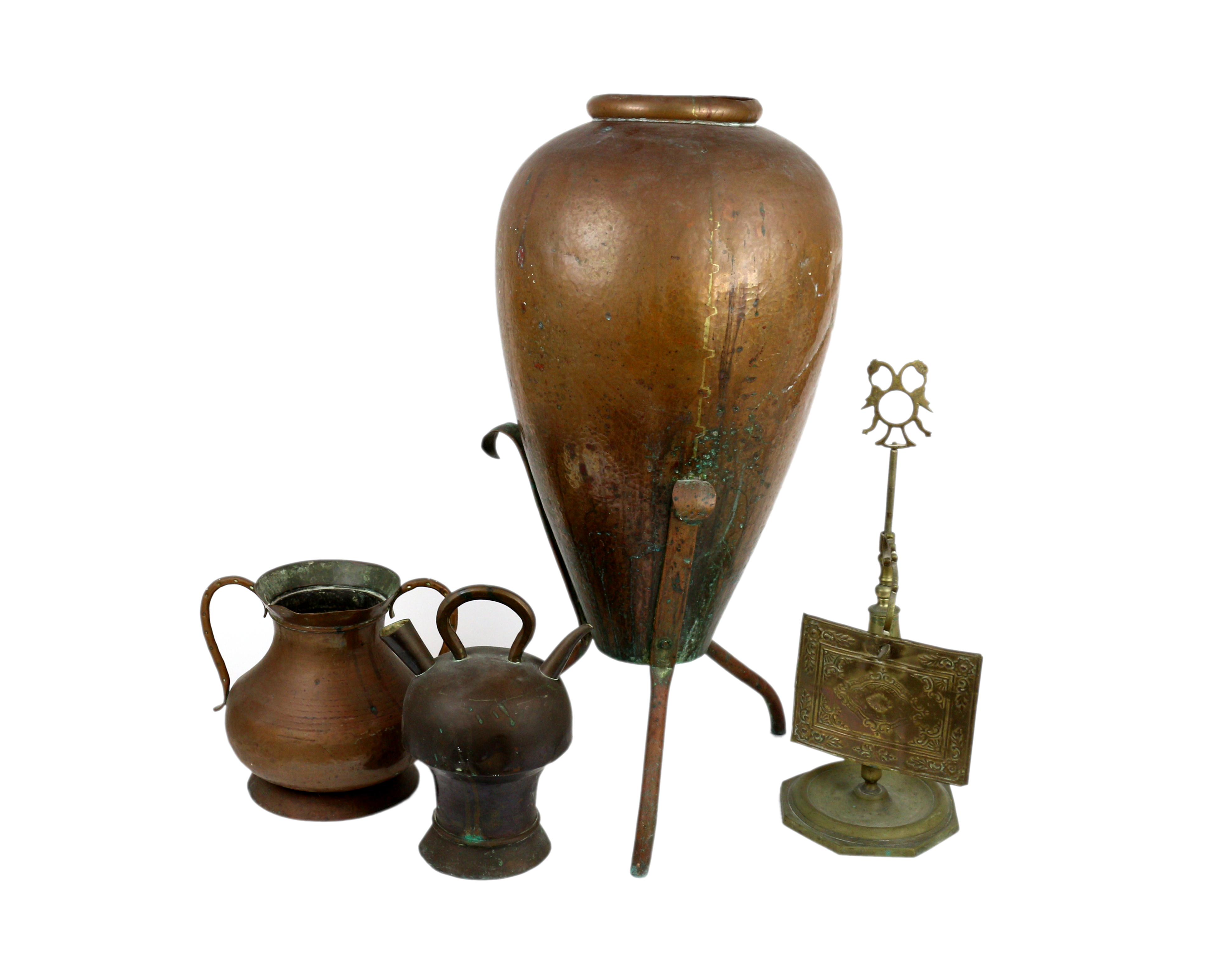 LOTE VARIADO DE OBJETOS DE COBRE Y METAL