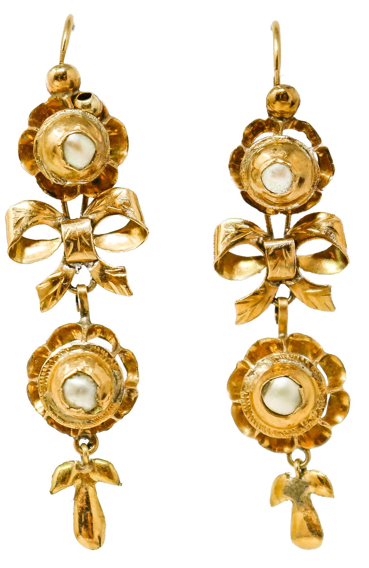 PENDIENTES ISABELINOS DEL S.XIX