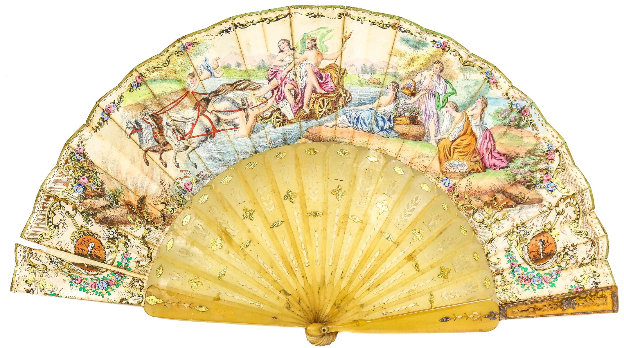ABANICO DEL ÚLTIMO CUARTO DE SIGLO XIX