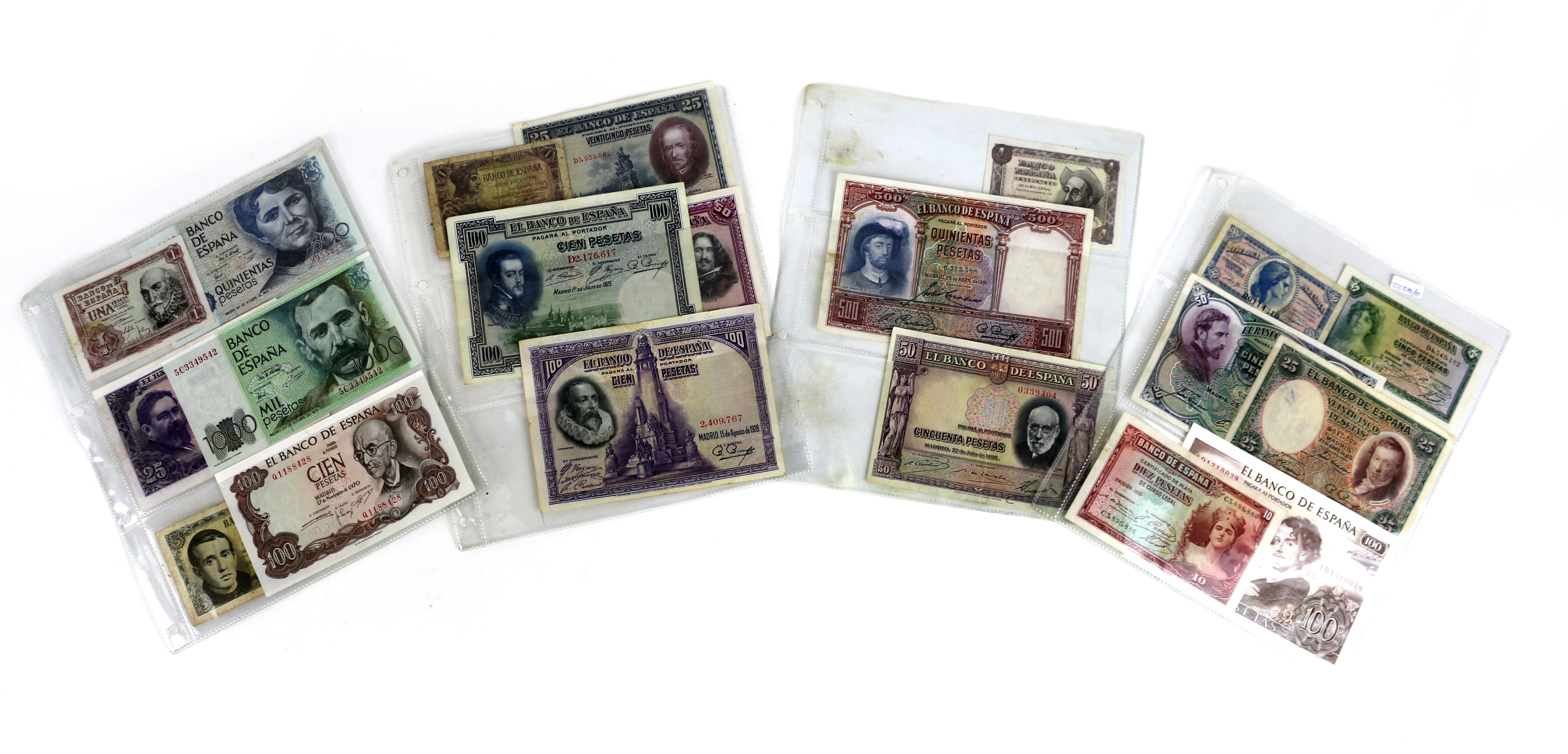 COLECCIÓN DE 20 BILLETES DE ESPAÑA