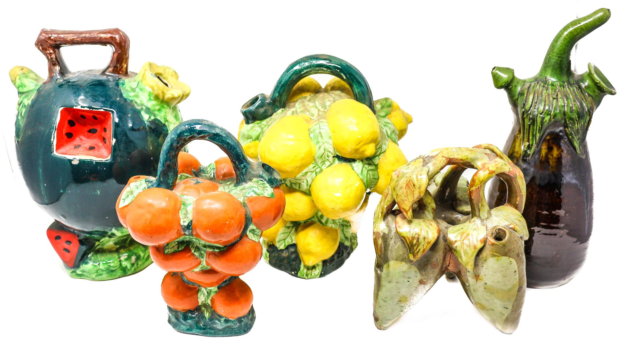 COLECCIÓN DE CINCO BOTIJOS VALENCIANOS