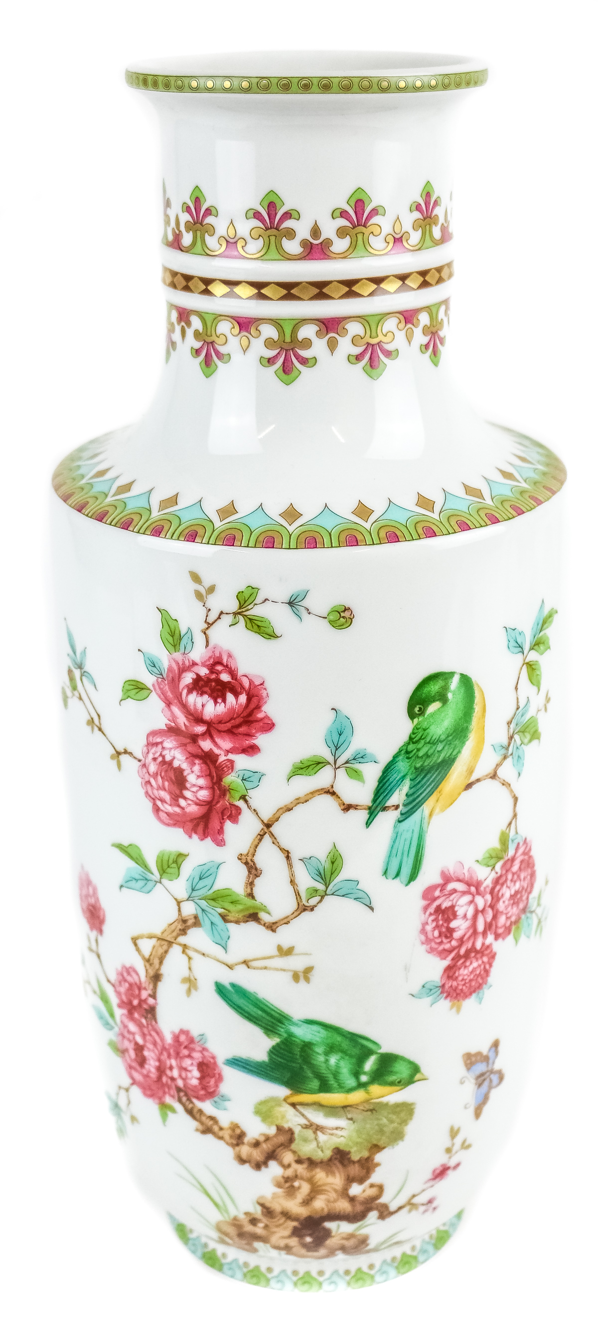 JARRÓN  EN PORCELANA ALEMANA DEL ÚLTIMO CUARTO DEL S.XX