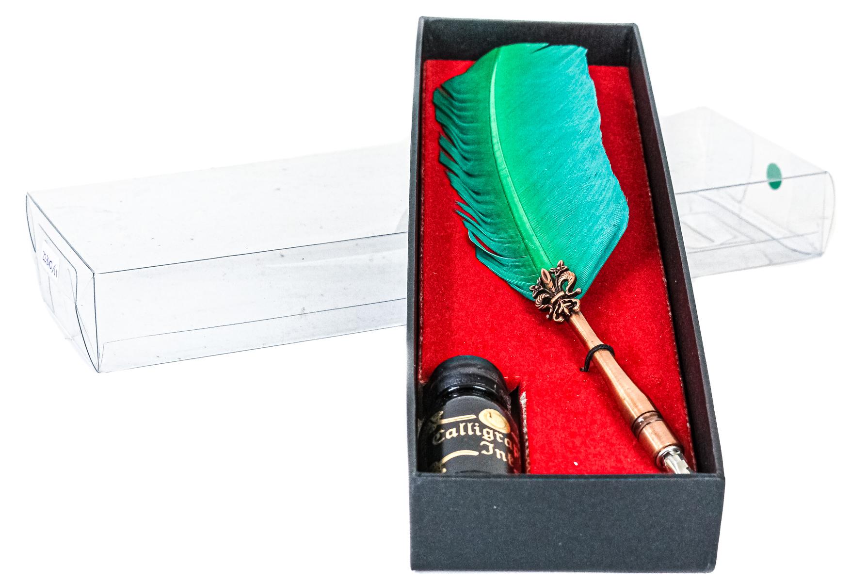 ESTUCHE CON PLUMA Y TINTERO
