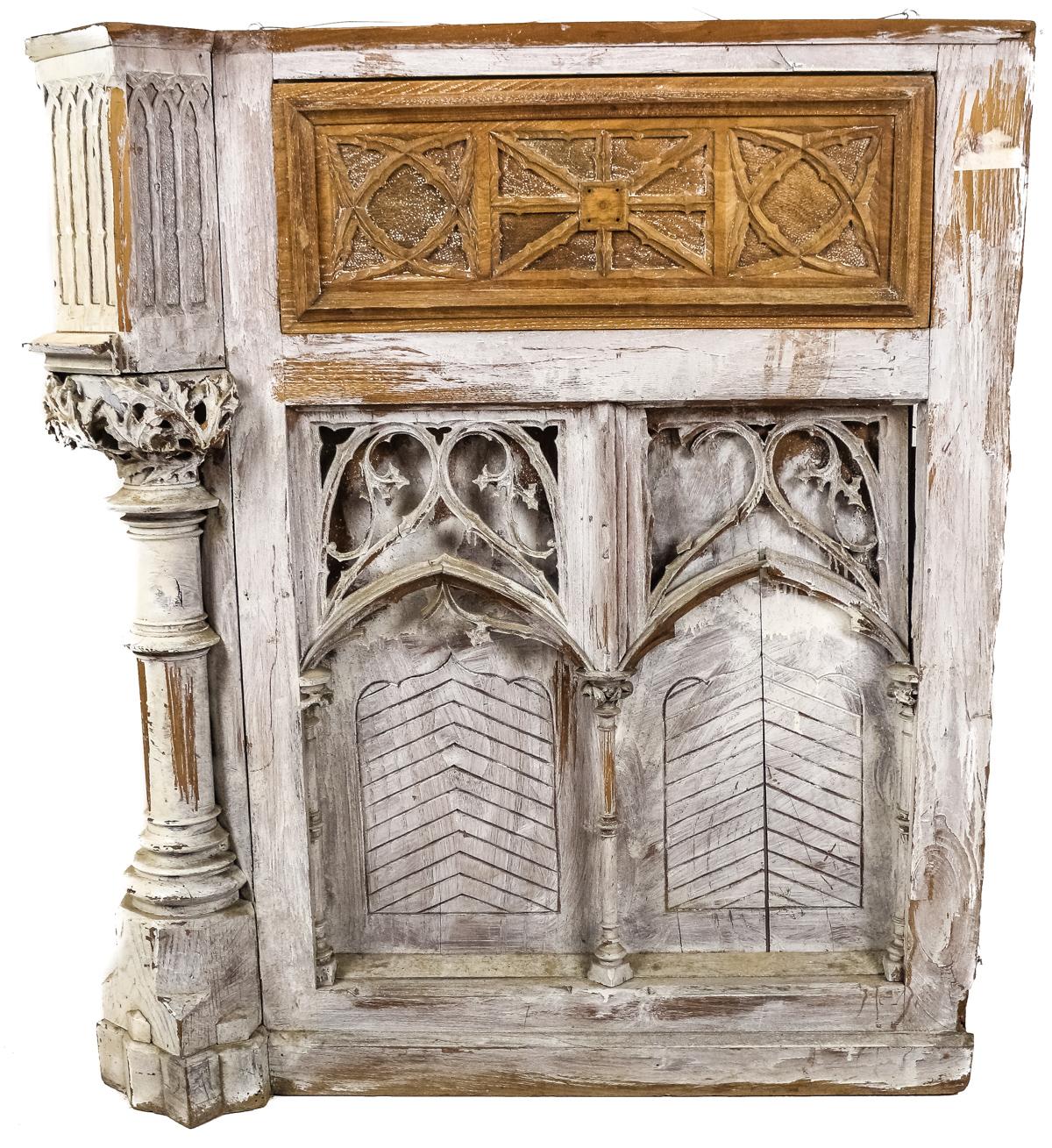 FRAGMENTO DE TALLA DE ALTAR GÓTICO