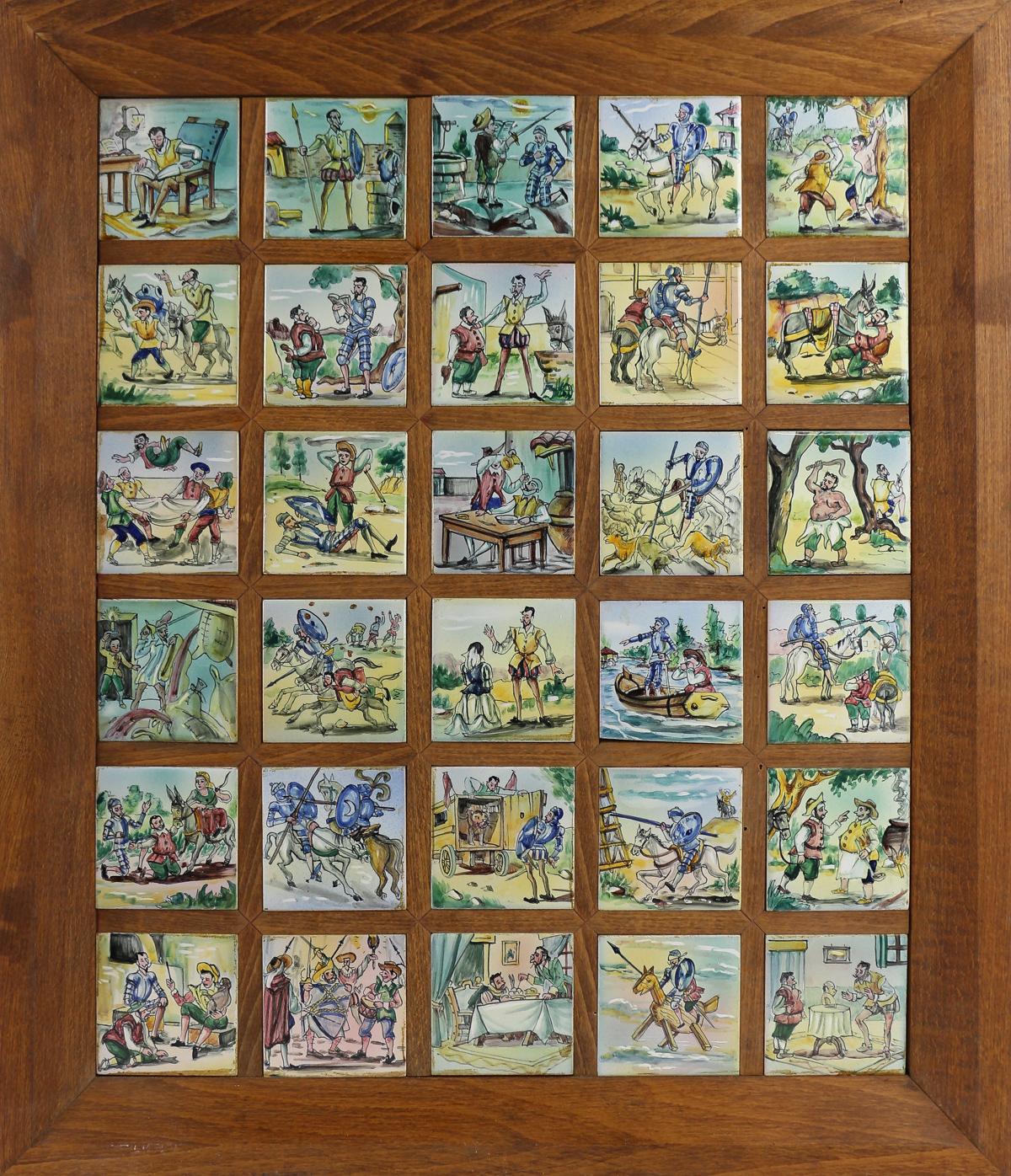COMPOSICIÓN BALDOSAS AUCA DE "EL QUIJOTE DE LA MANCHA"