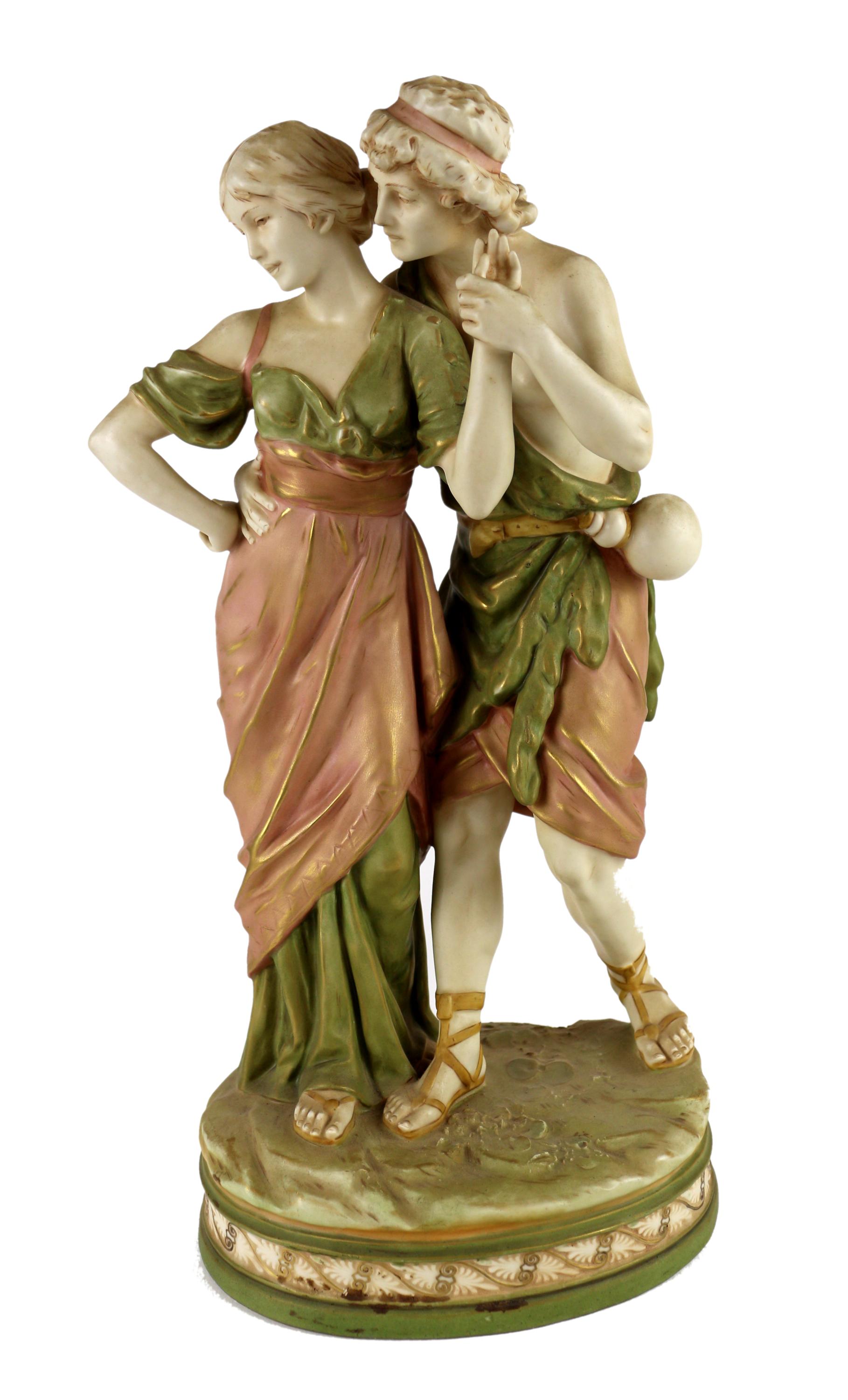 FIGURA EN PORCELANA "ROYAL DOUX" DE LA PRIMERA MITAD S.XX