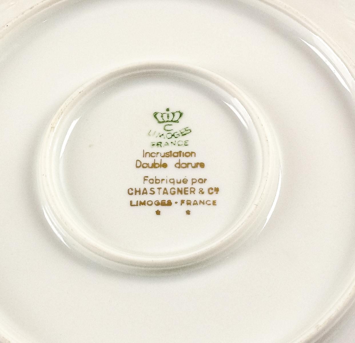 VAJILLA PARA 12 SERVICIOS EN PORCELANA DE LIMOGES