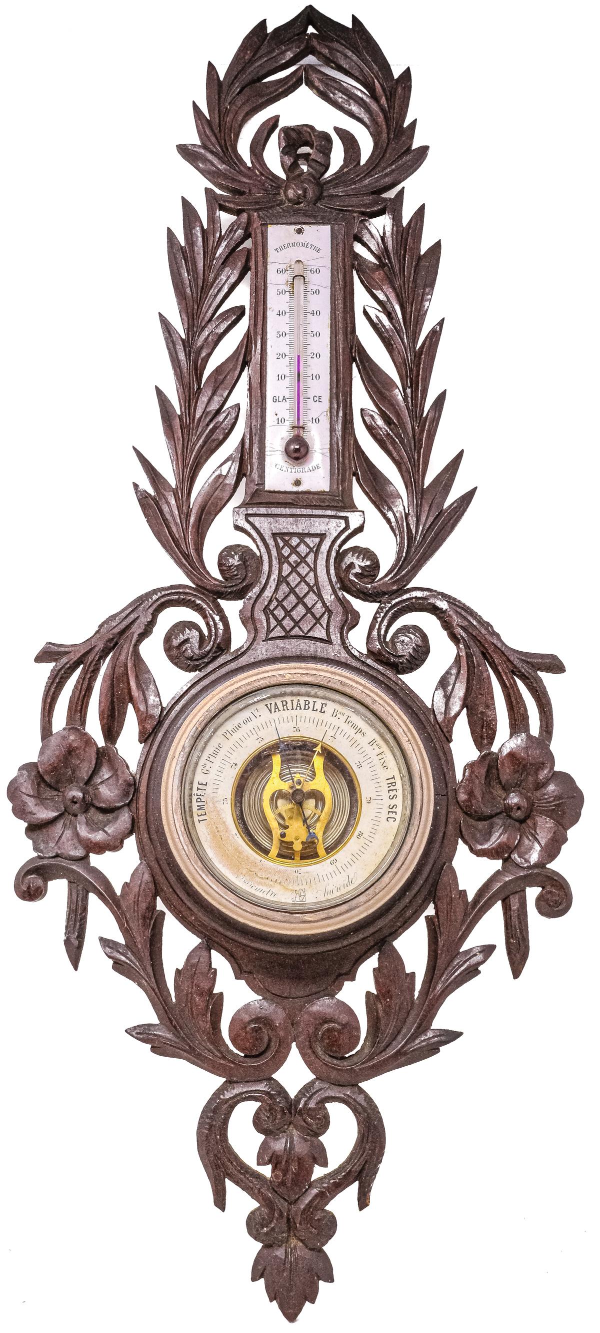 BARÓMETRO DE PARED DE PRINCIPIOS DEL S.XX