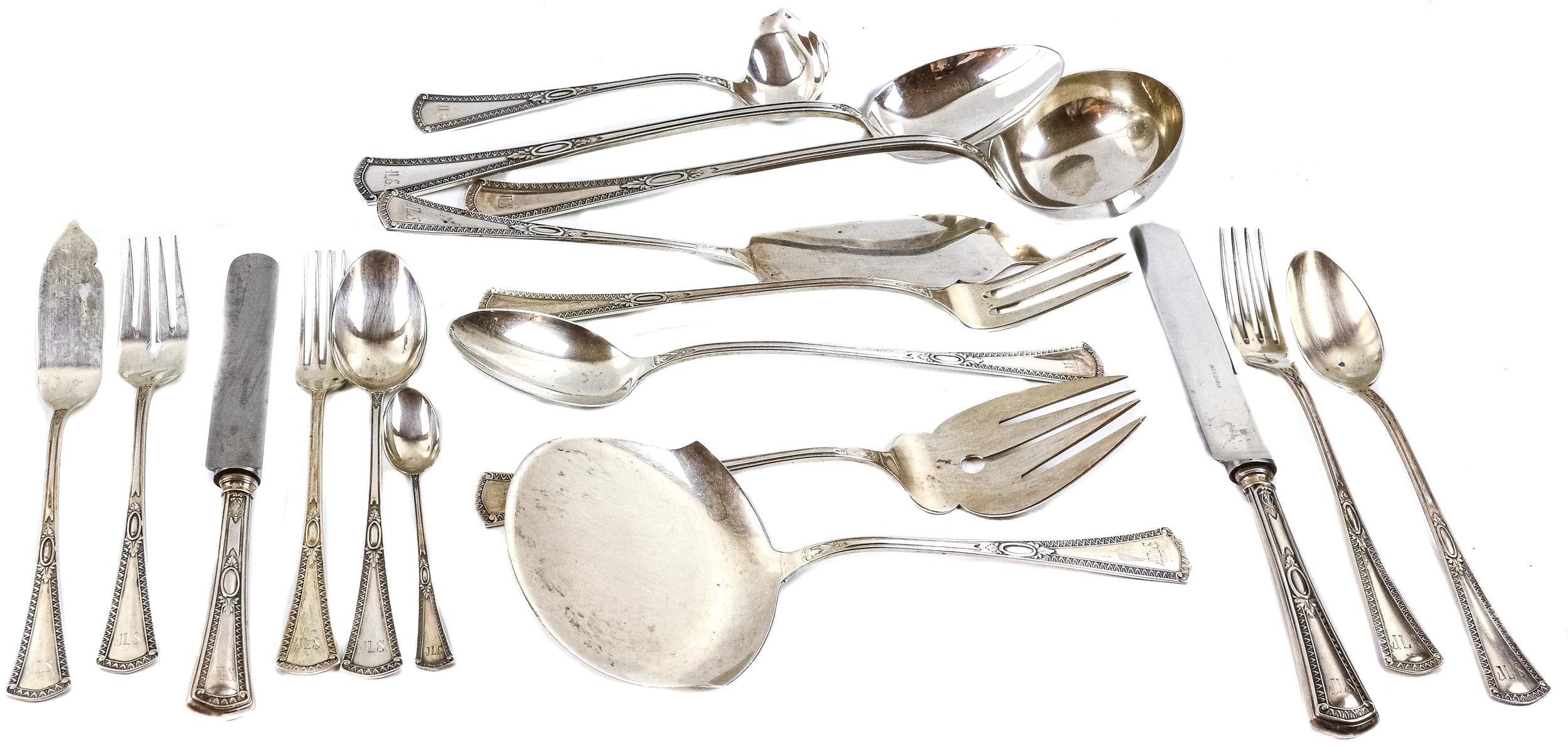 CUBERTERIA DE PLATA DE LA PRIMERA MITAD DE SIGLO XX