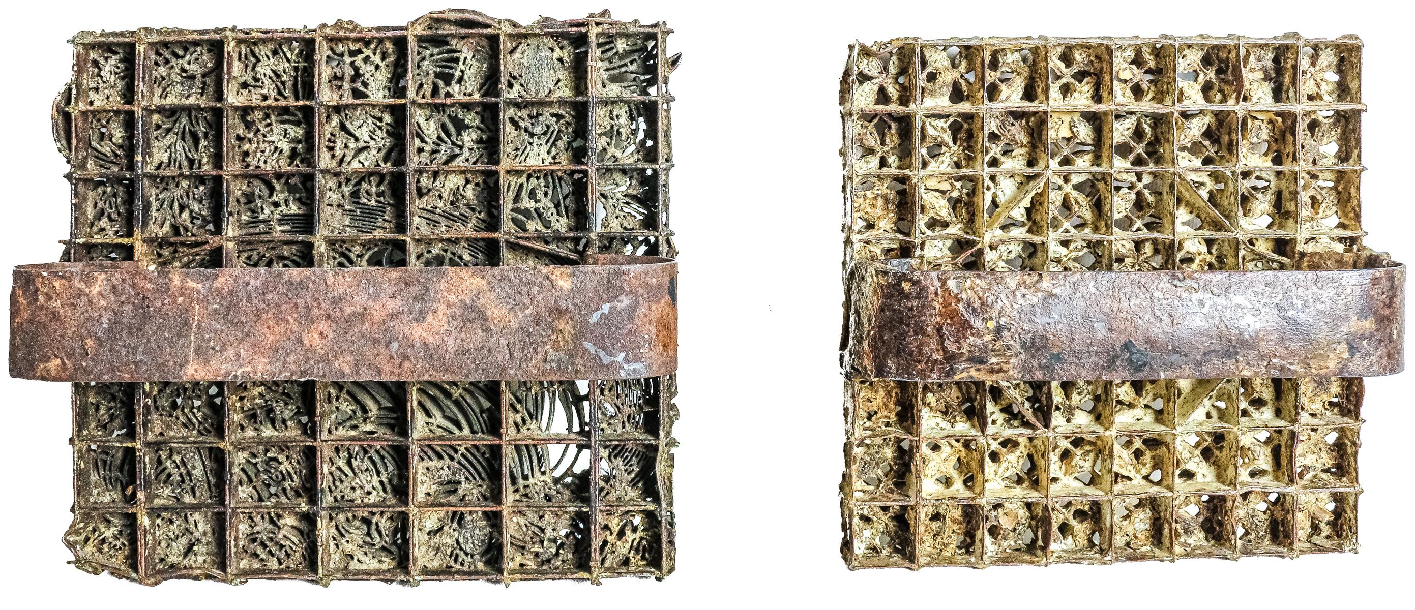 DOS MOLDES PARA LA ESTAMPACIÓN DE TELAS