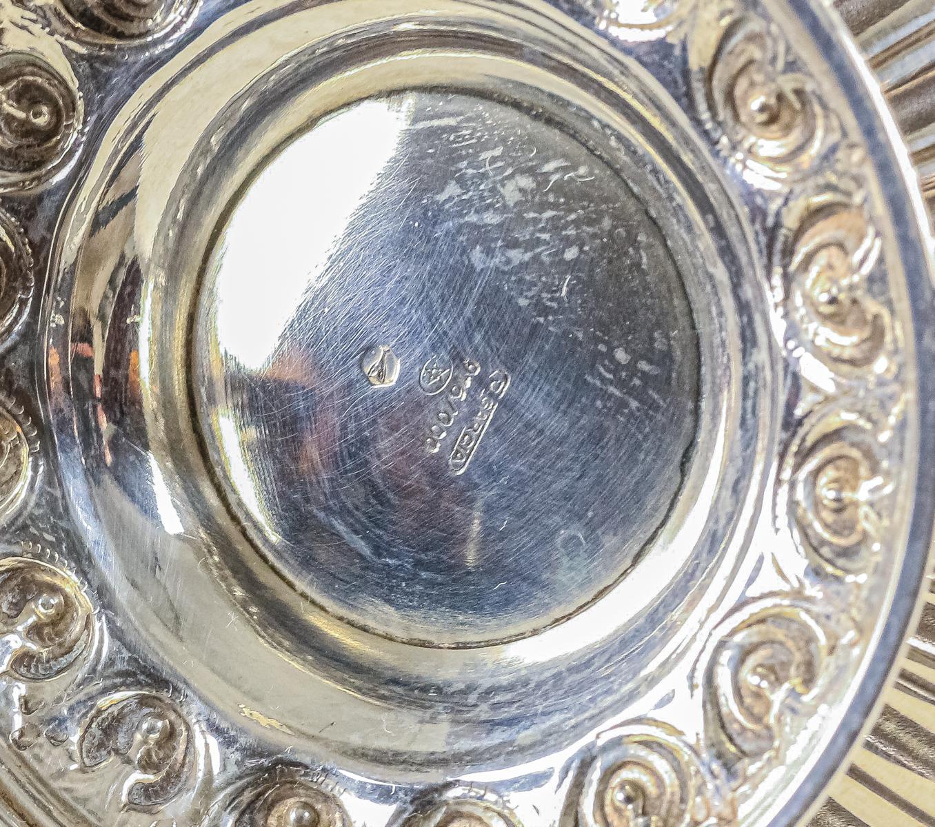 JUEGO DE CAFÉ DE PLATA DE MEDIADOS DE SIGLO XX