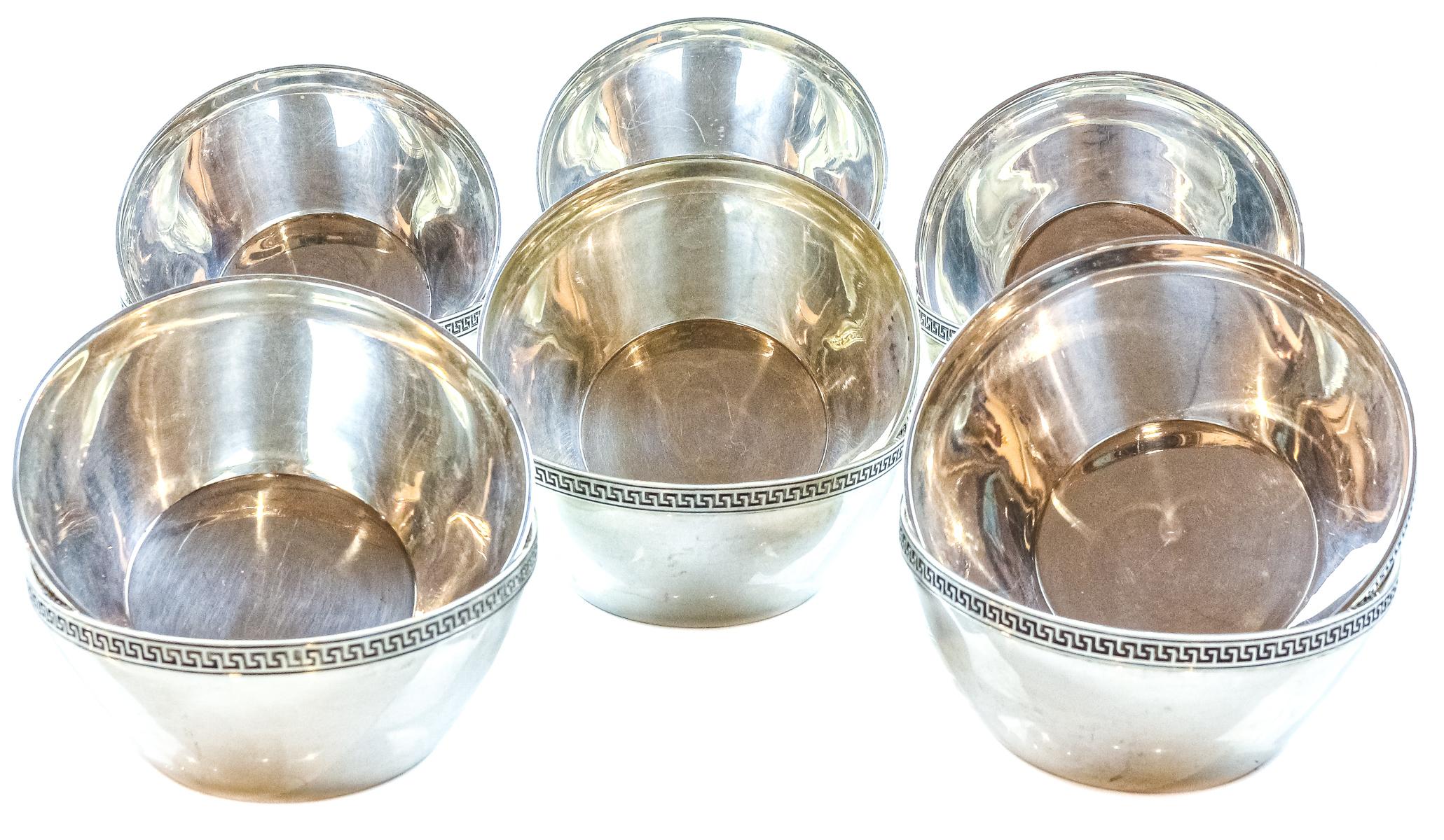 CONJUNTO DE 12 BOLES EN PLATA PUIG DORIA ÚLTIMO CUARTO S.XX