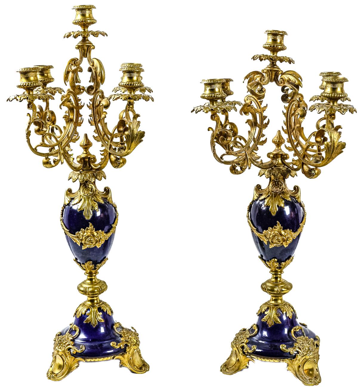 PAREJA DE CANDELABROS FRANCESES