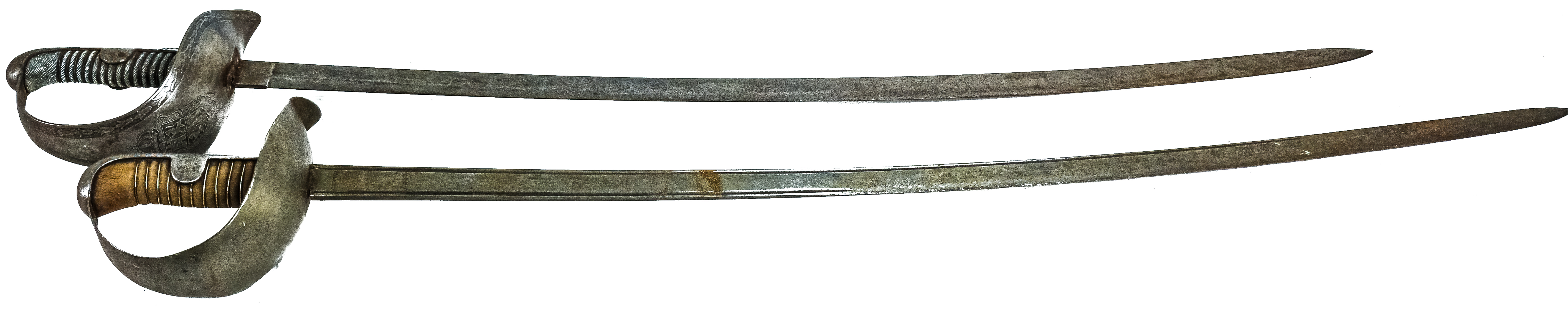 DOS SABLES DE OFICIAL DEL SIGLO XIX