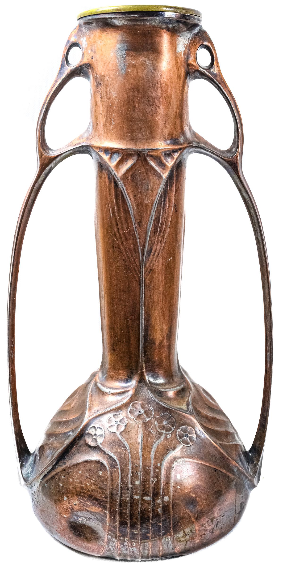GRAN JARRÓN  MODERNISTA CIRCA 1900