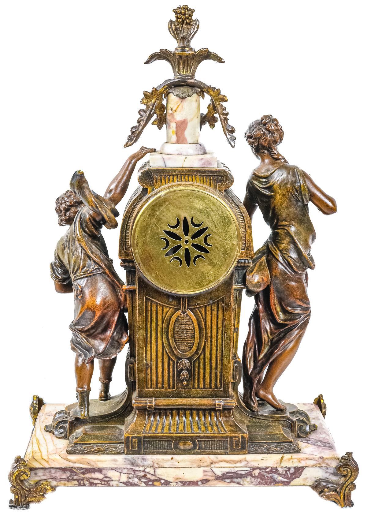 RELOJ DE SOBREMESA FRANCES DE FINALES DEL S.XIX