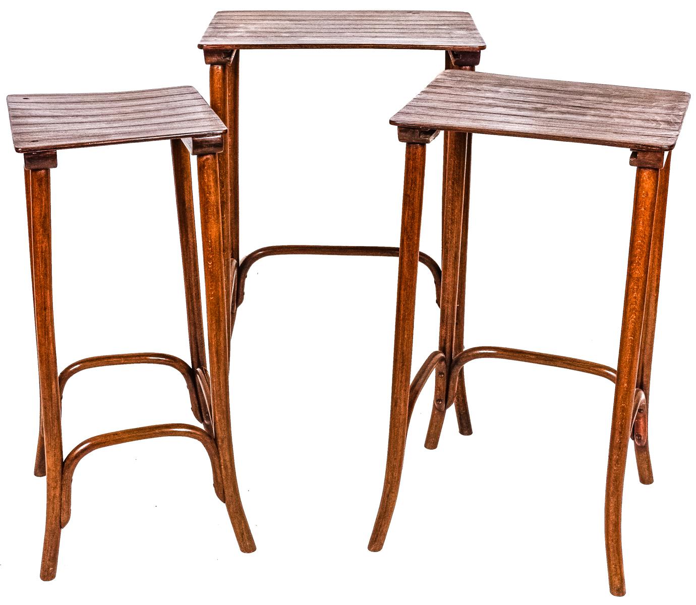CUATRO MESITAS NIDO ESTILO THONET