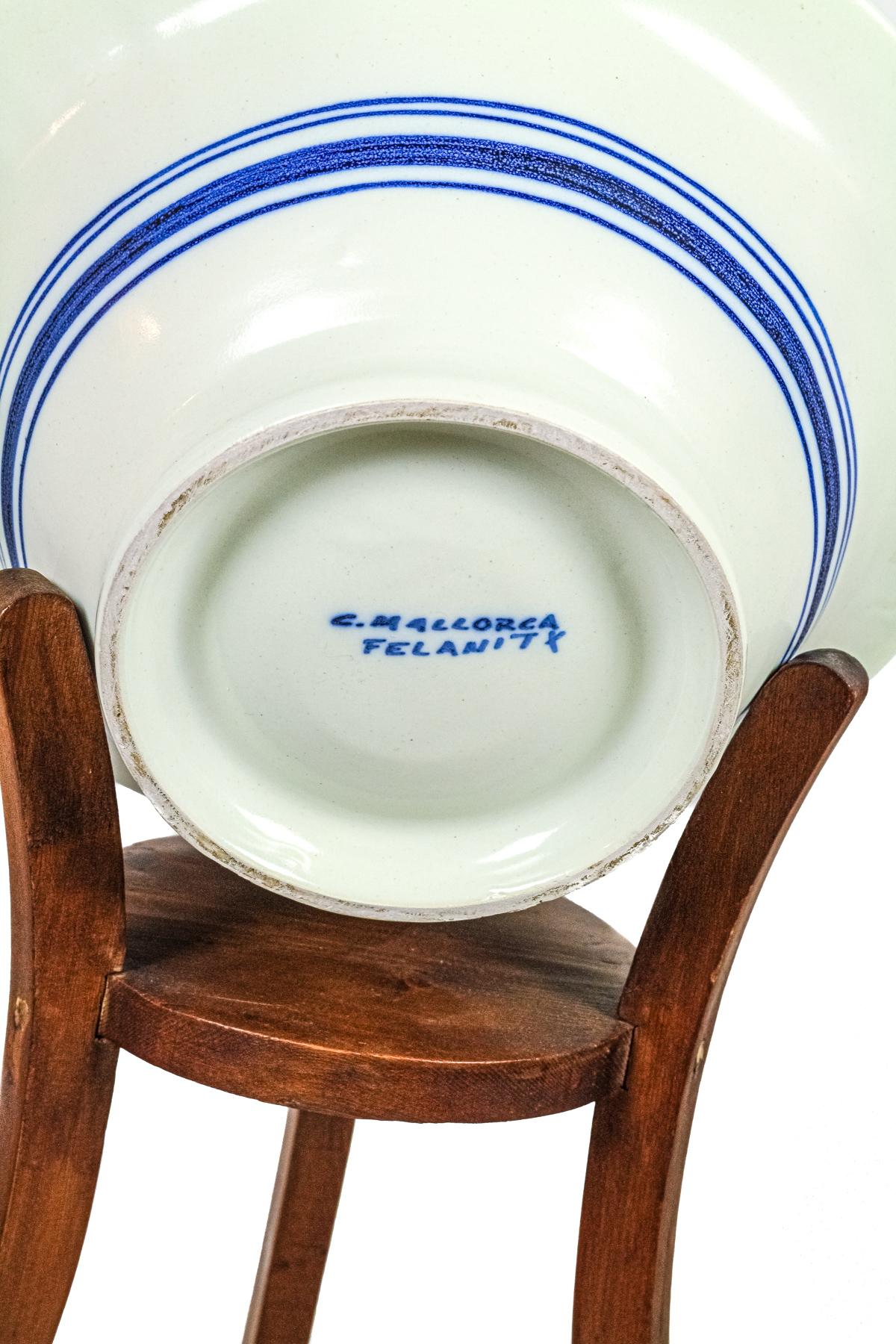 JARRA Y JOFAINA CON SOPORTE DE MADERA