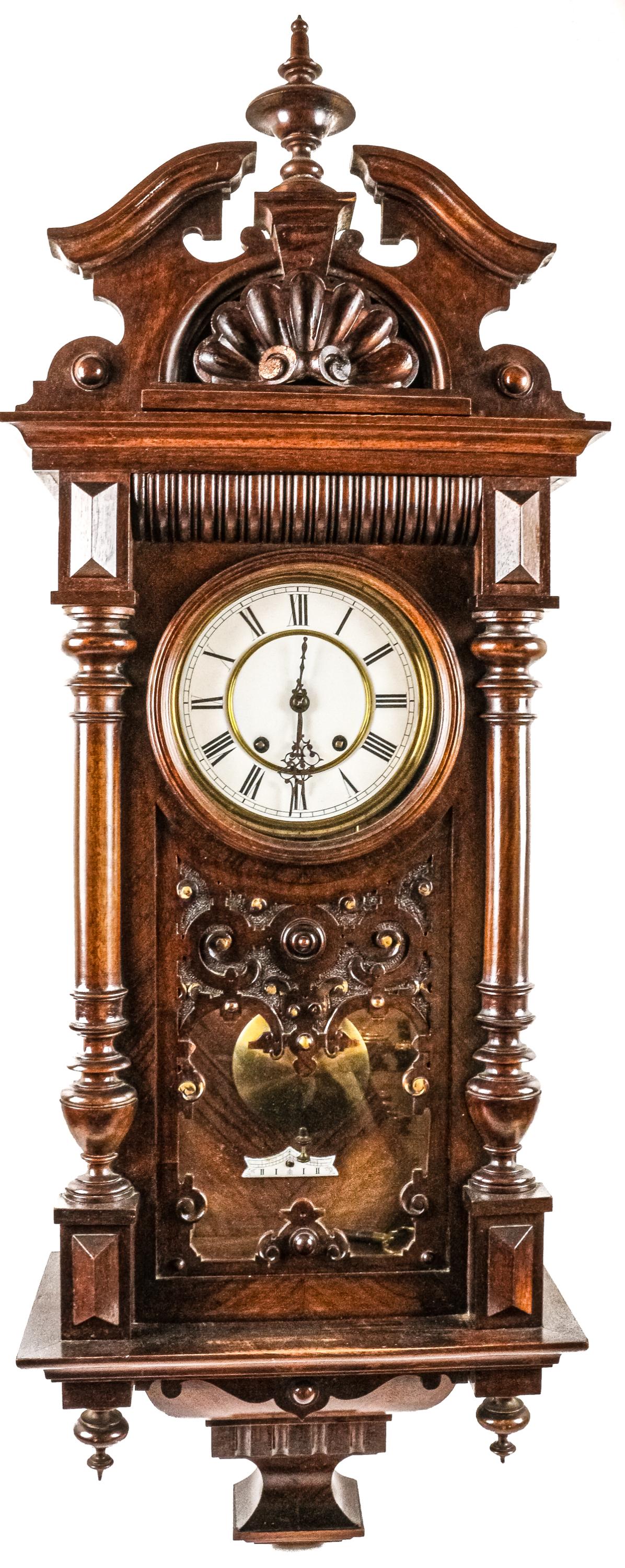 RELOJ DE PARED DE FINALES DE SIGLO XIX