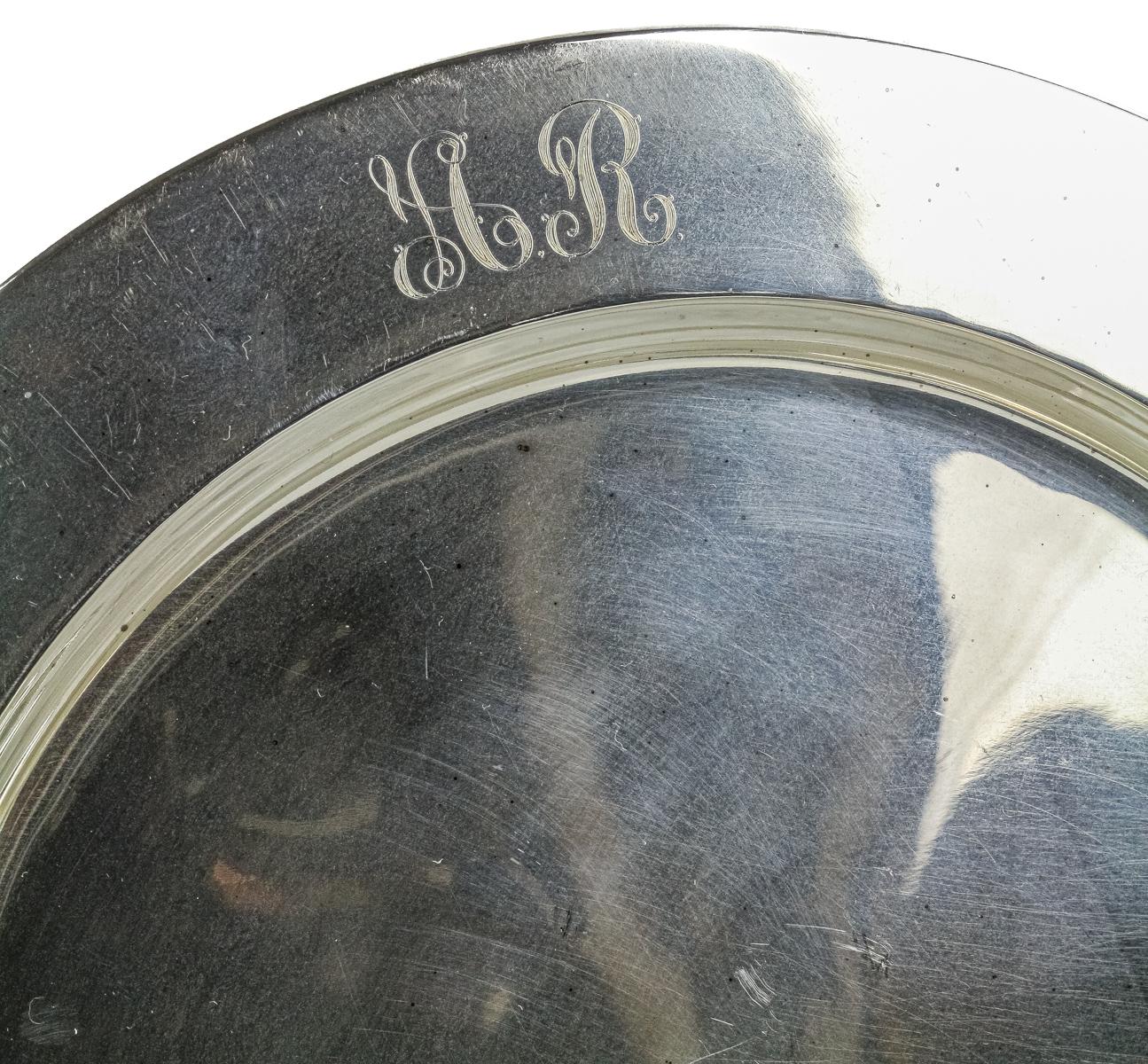 CONJNTO DE PLATOS DE PRESENTACIÓN EN PLATA MEDIADOS DEL S.XX